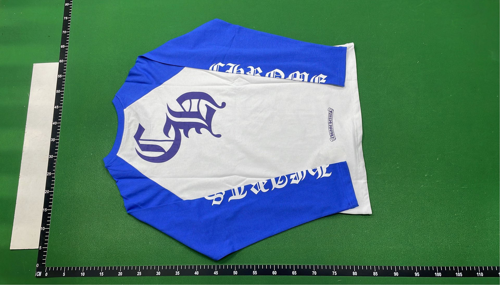 Chrome Hearts Black and White Raglan T-Shirt