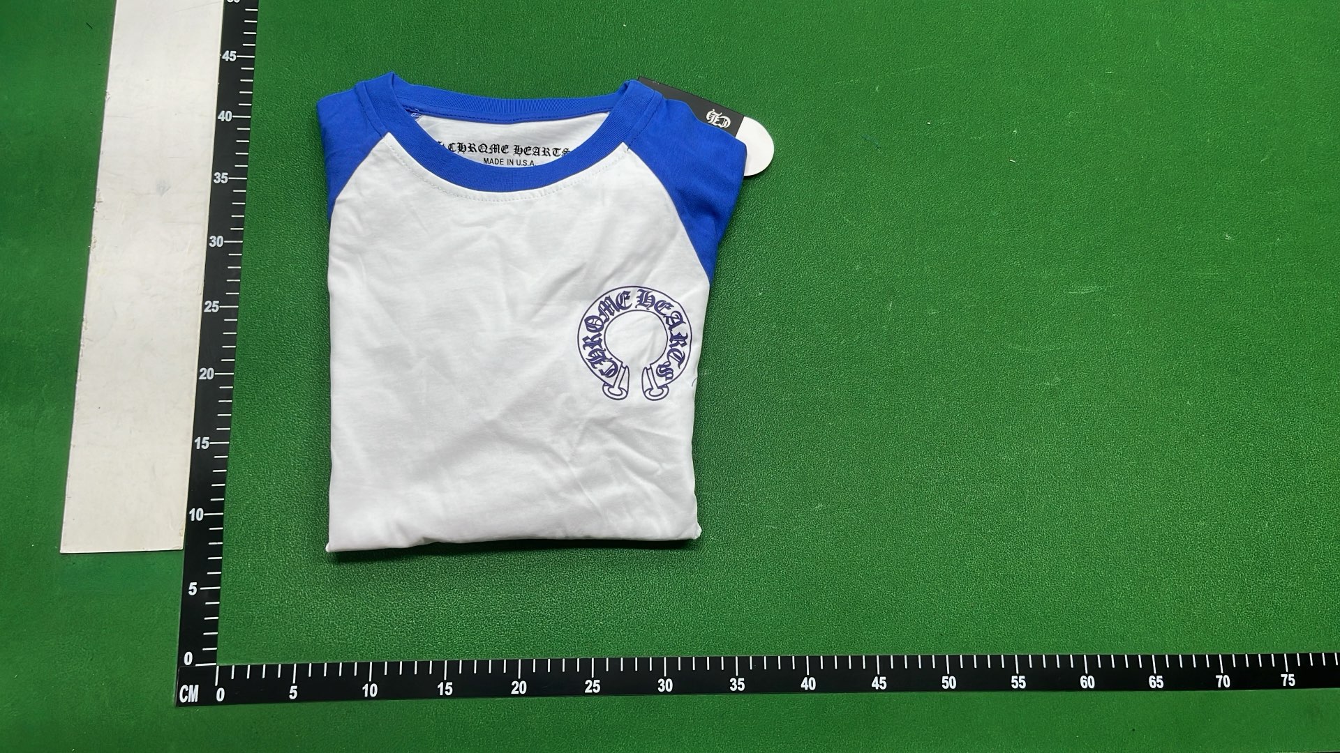 Chrome Hearts Black and White Raglan T-Shirt