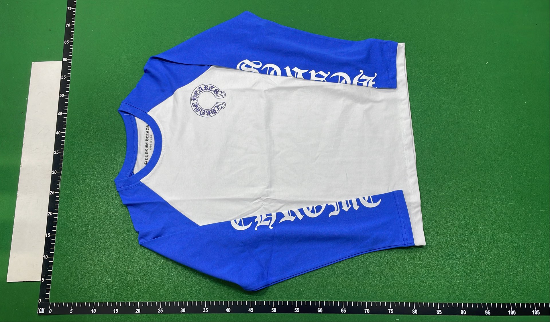 Chrome Hearts Black and White Raglan T-Shirt