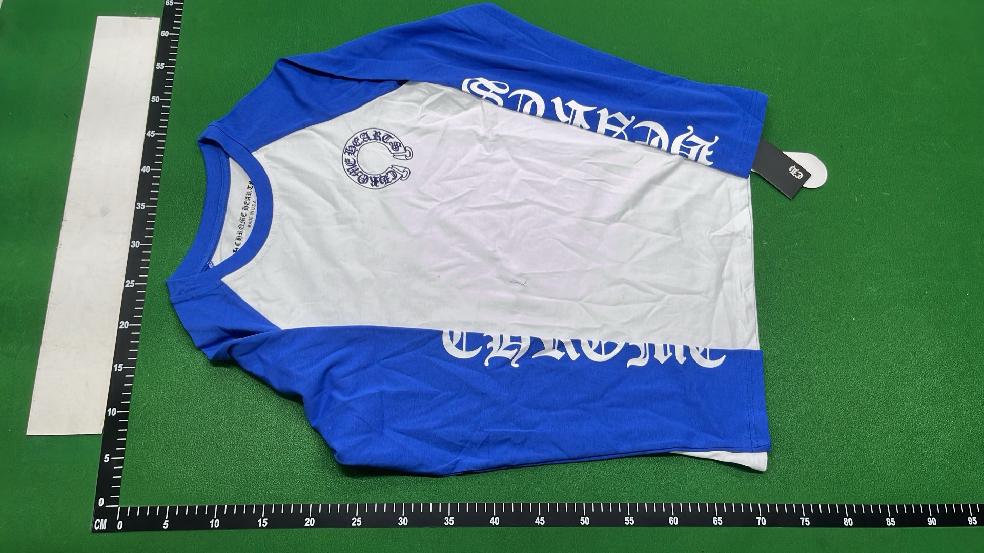 Chrome Hearts Black and White Raglan T-Shirt
