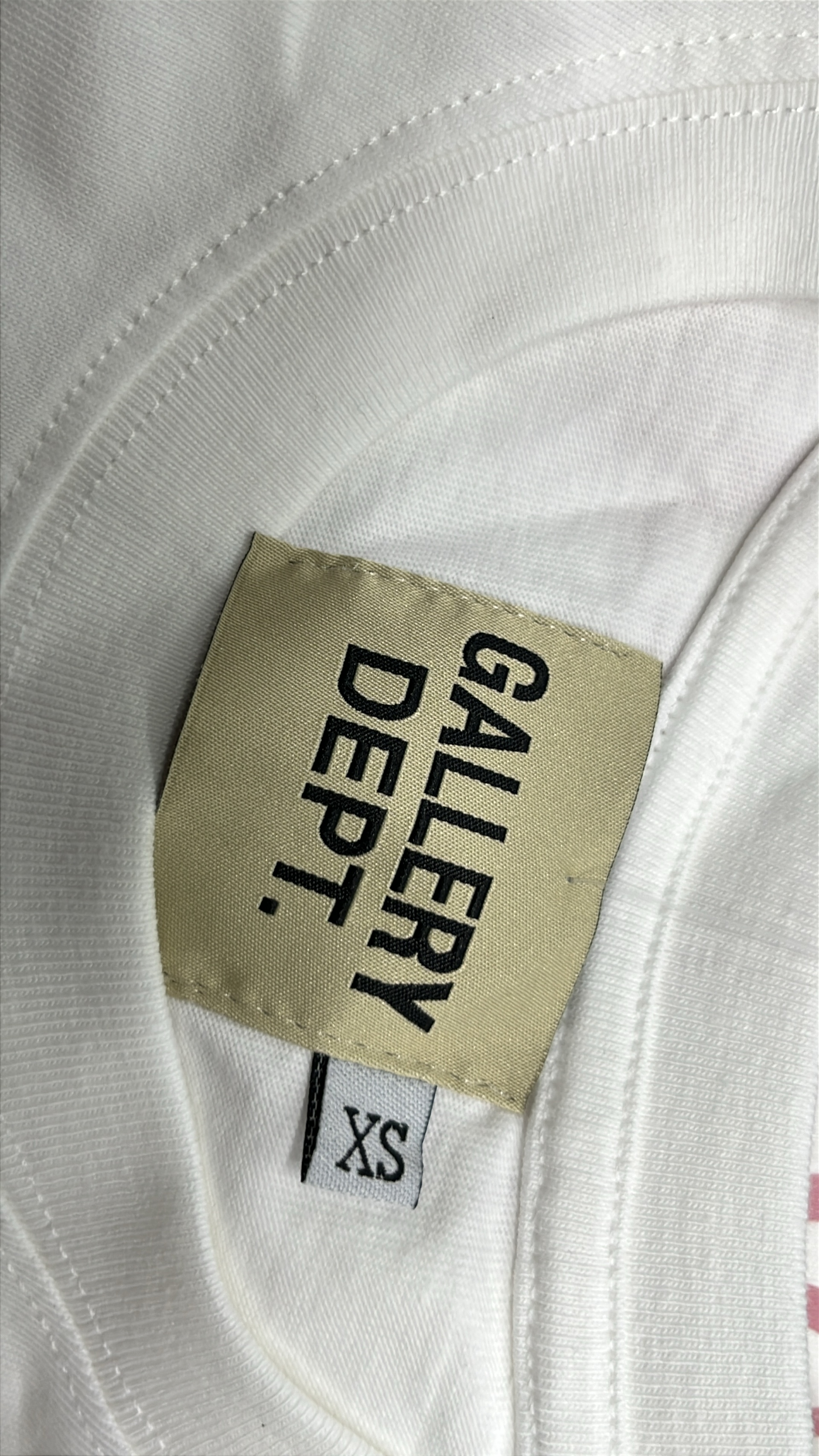 Gallery Dept. White T-Shirt with Bold Back Print