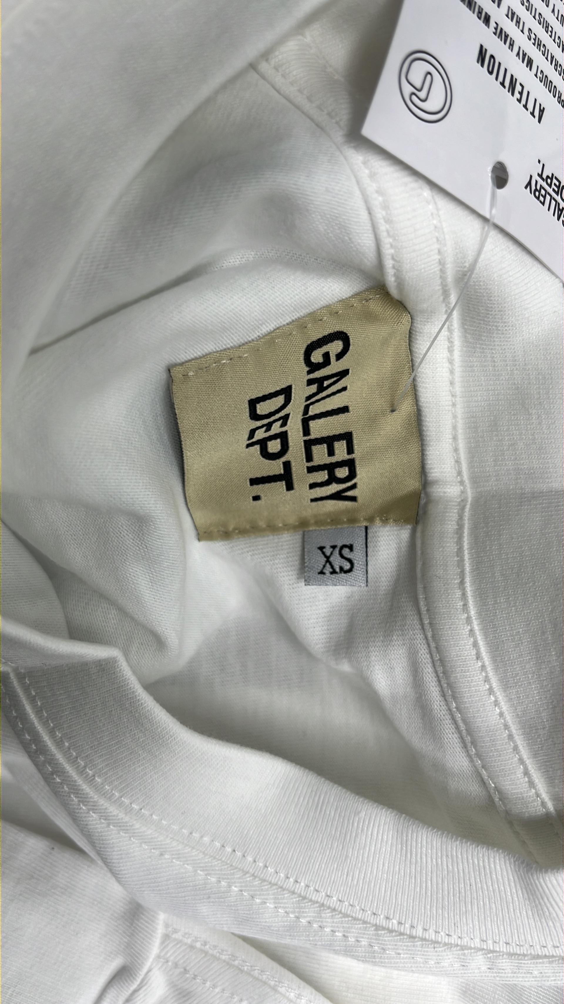 Gallery Dept. White T-Shirt with Bold Back Print