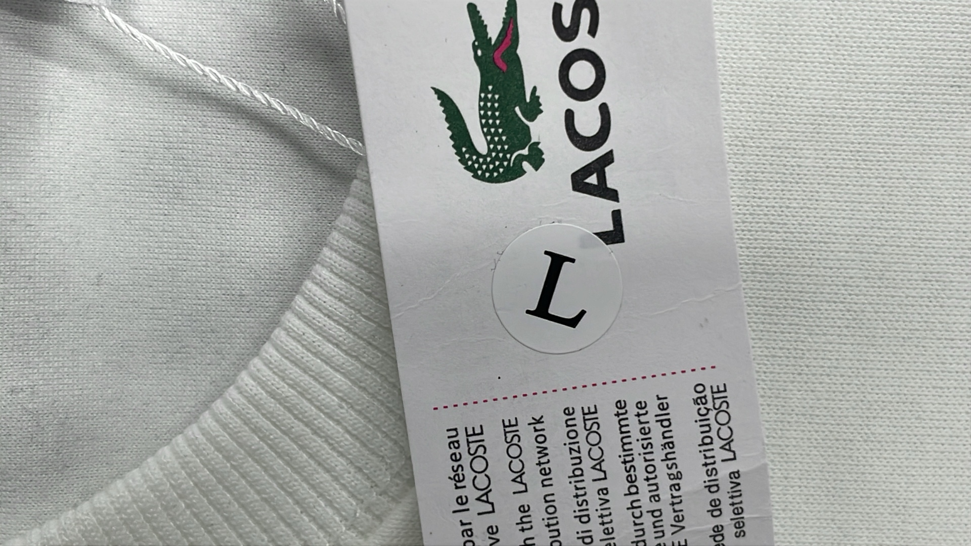 LACOSTE Crocodile Logo Sweatshirt for Men Women