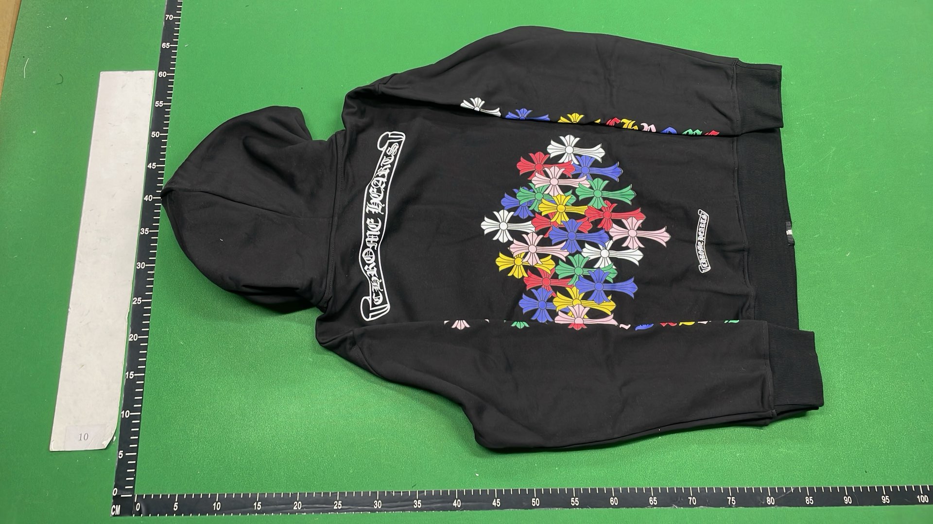 Chrome Hearts Black Zip-Up Hoodie with Embroidered Logo