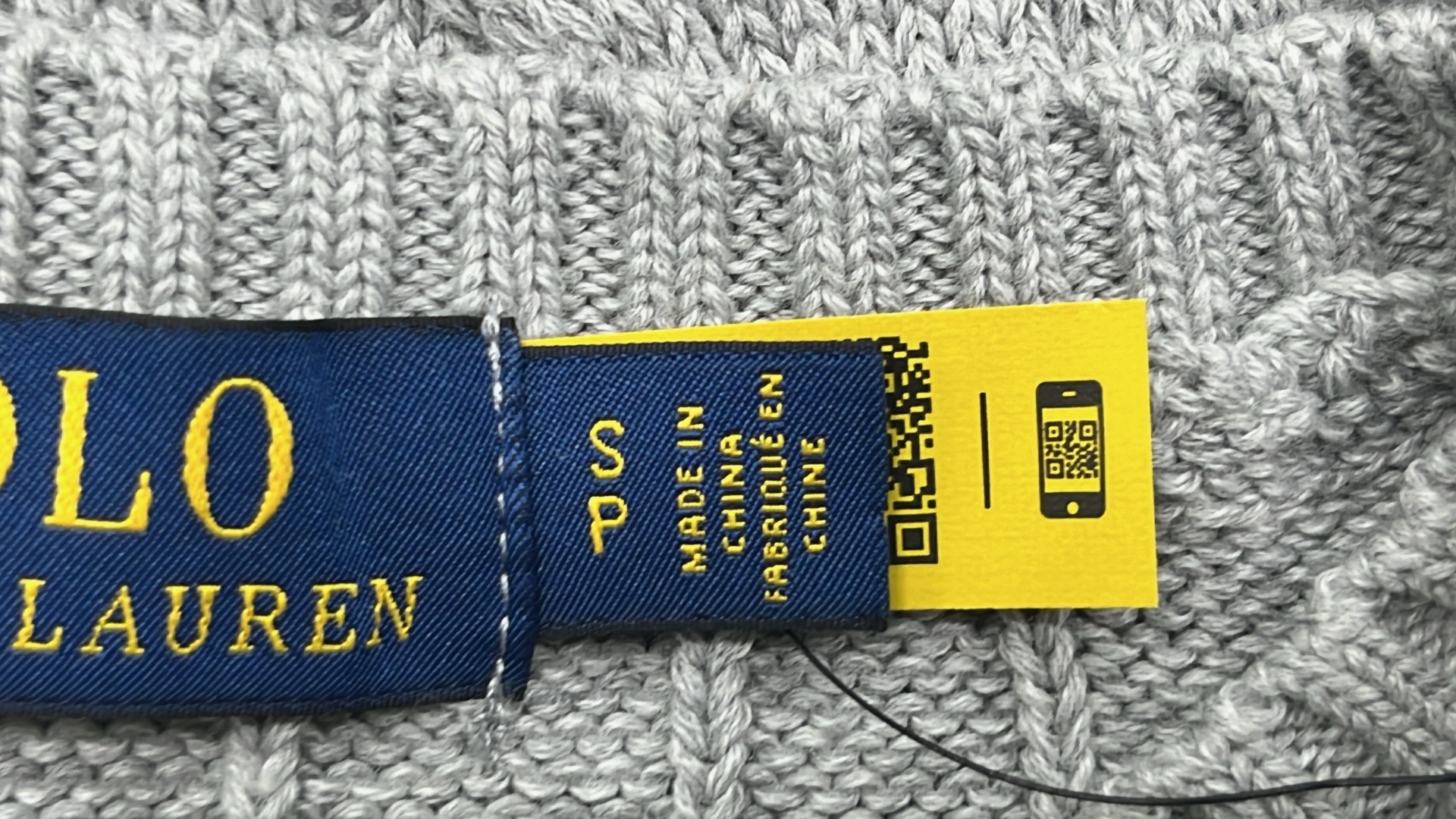 Light Blue Cable Knit Sweater for Men