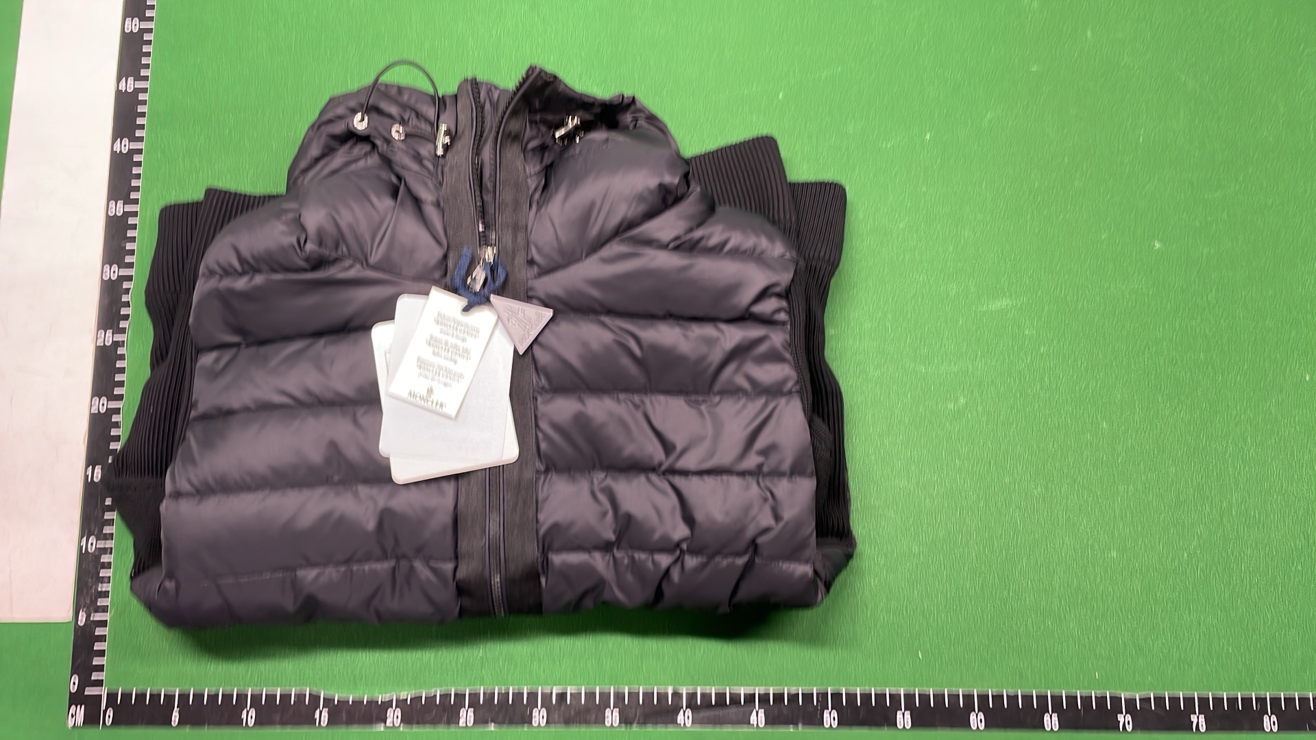 Moncler Black Puffer Vest with Hood