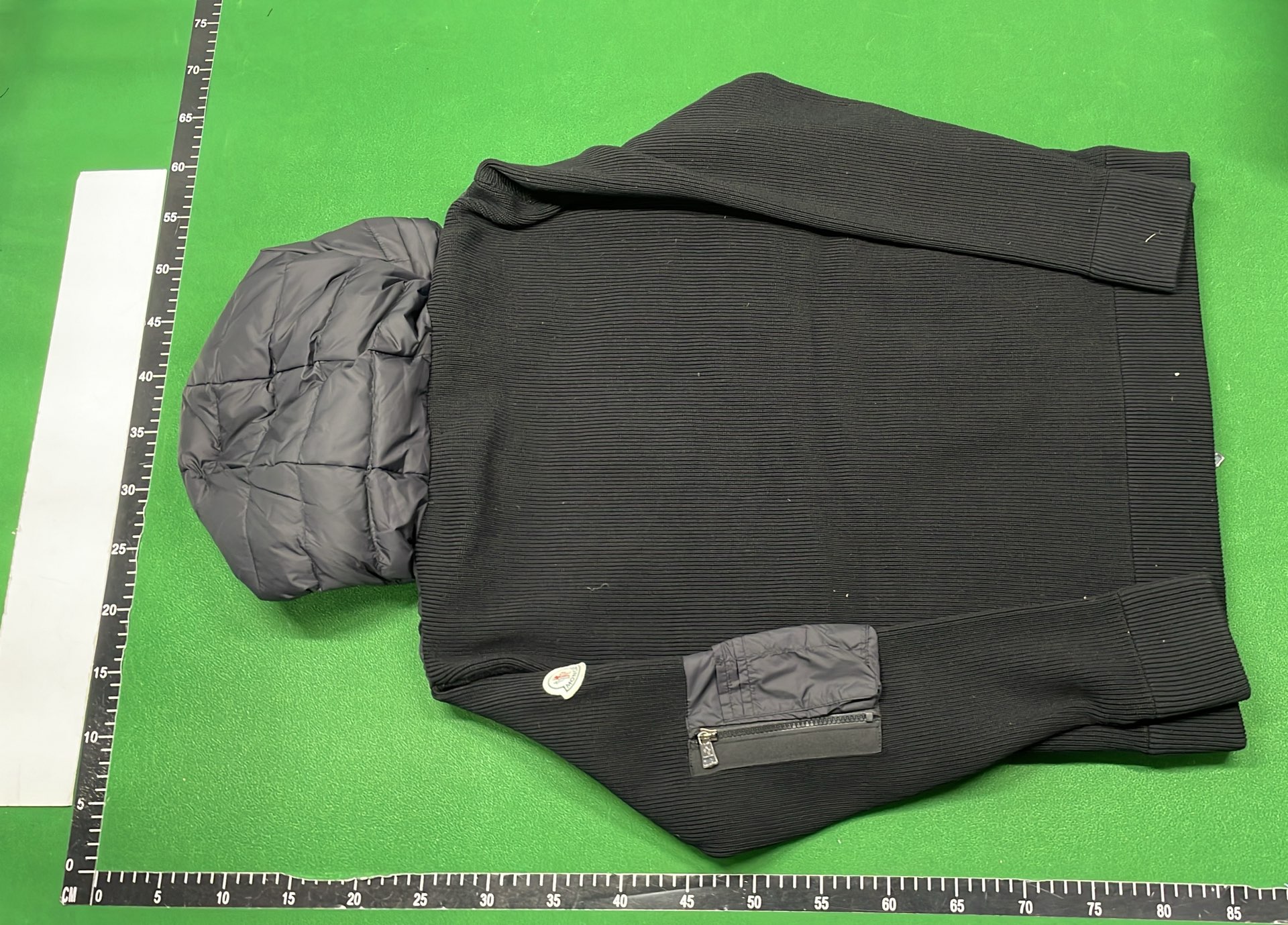 Moncler Black Puffer Vest with Hood