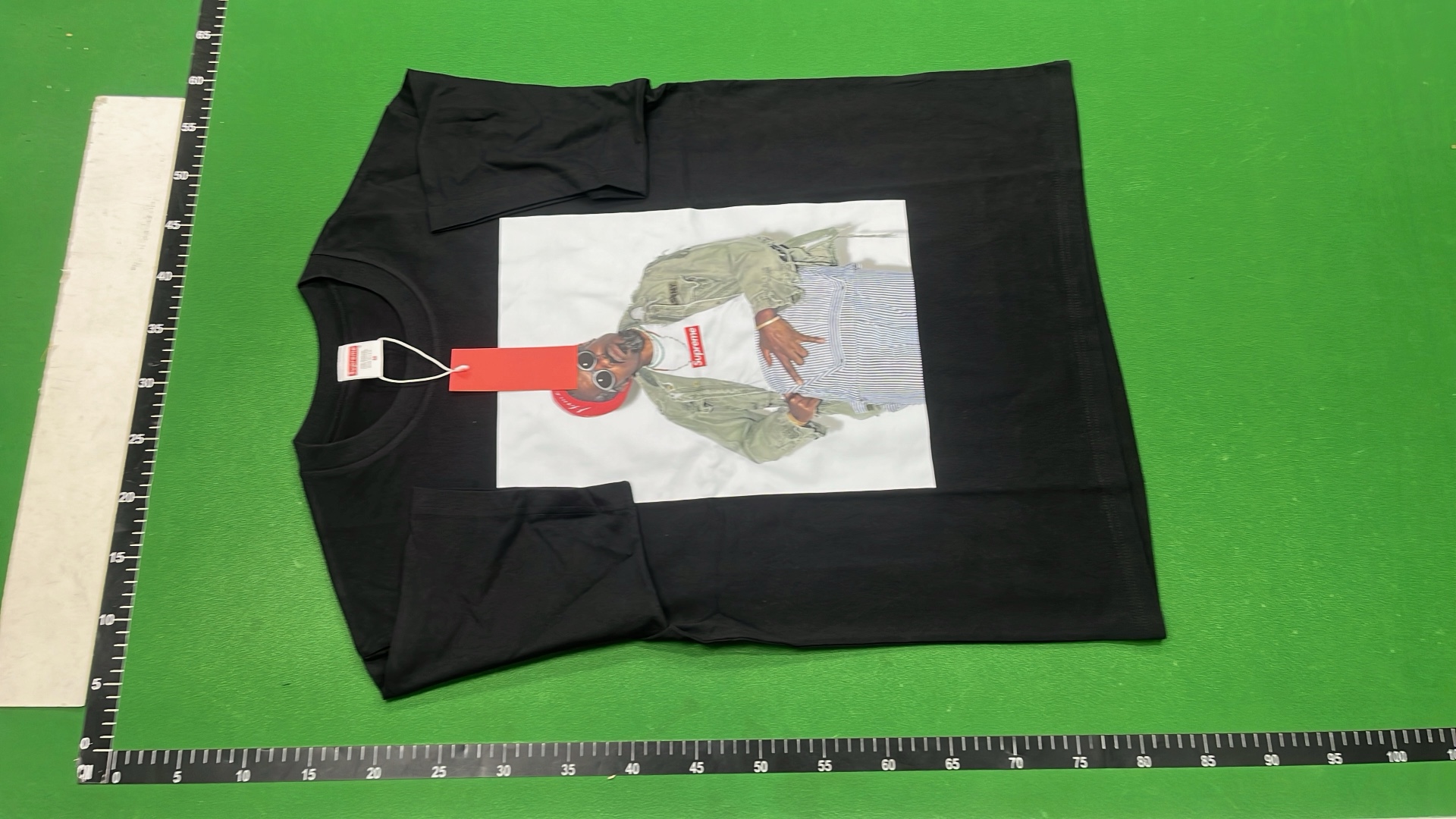 Green T-Shirt with Printed Graphic Design