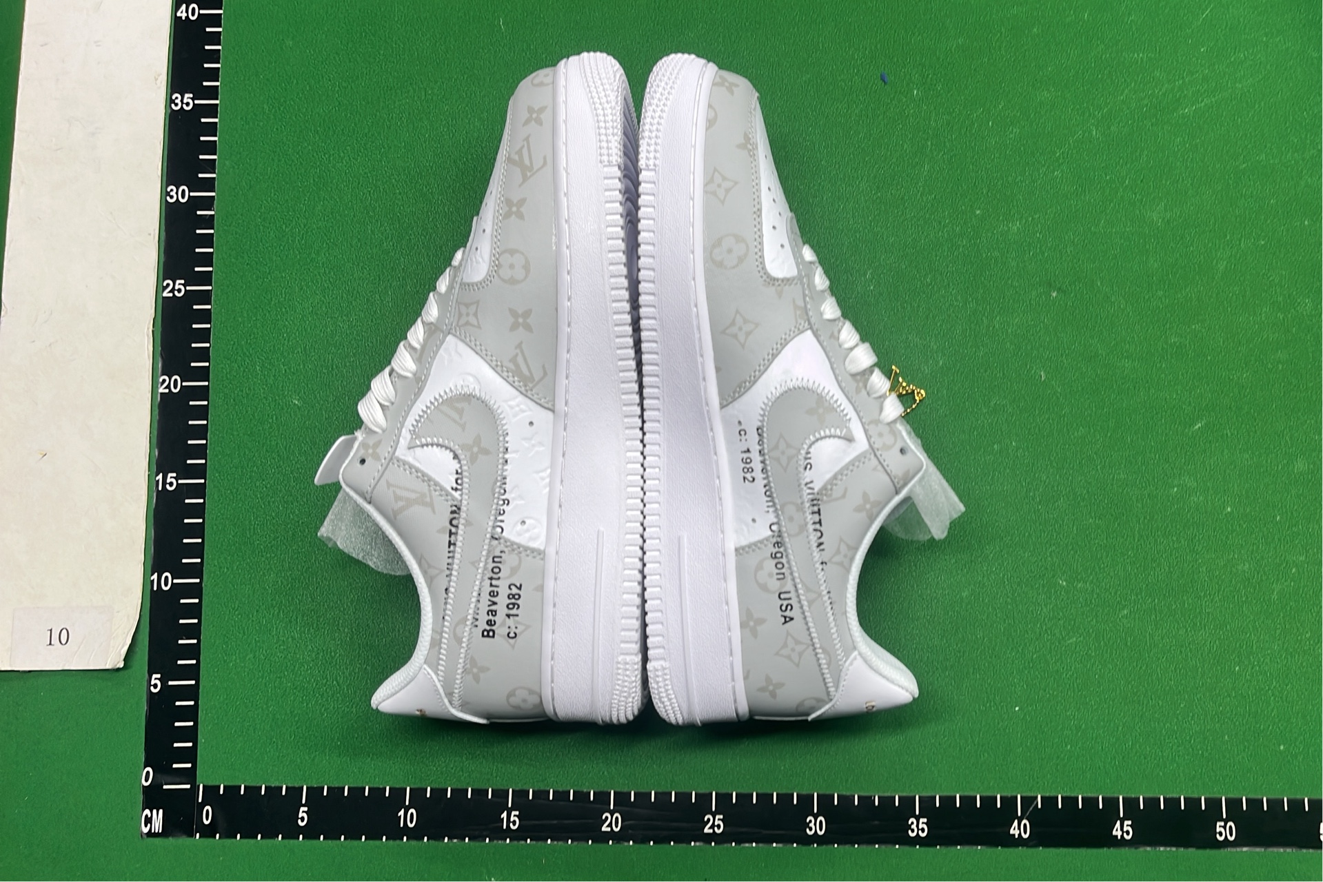 Nike Air Force 1 Low Green White LV Collaboration Sneakers