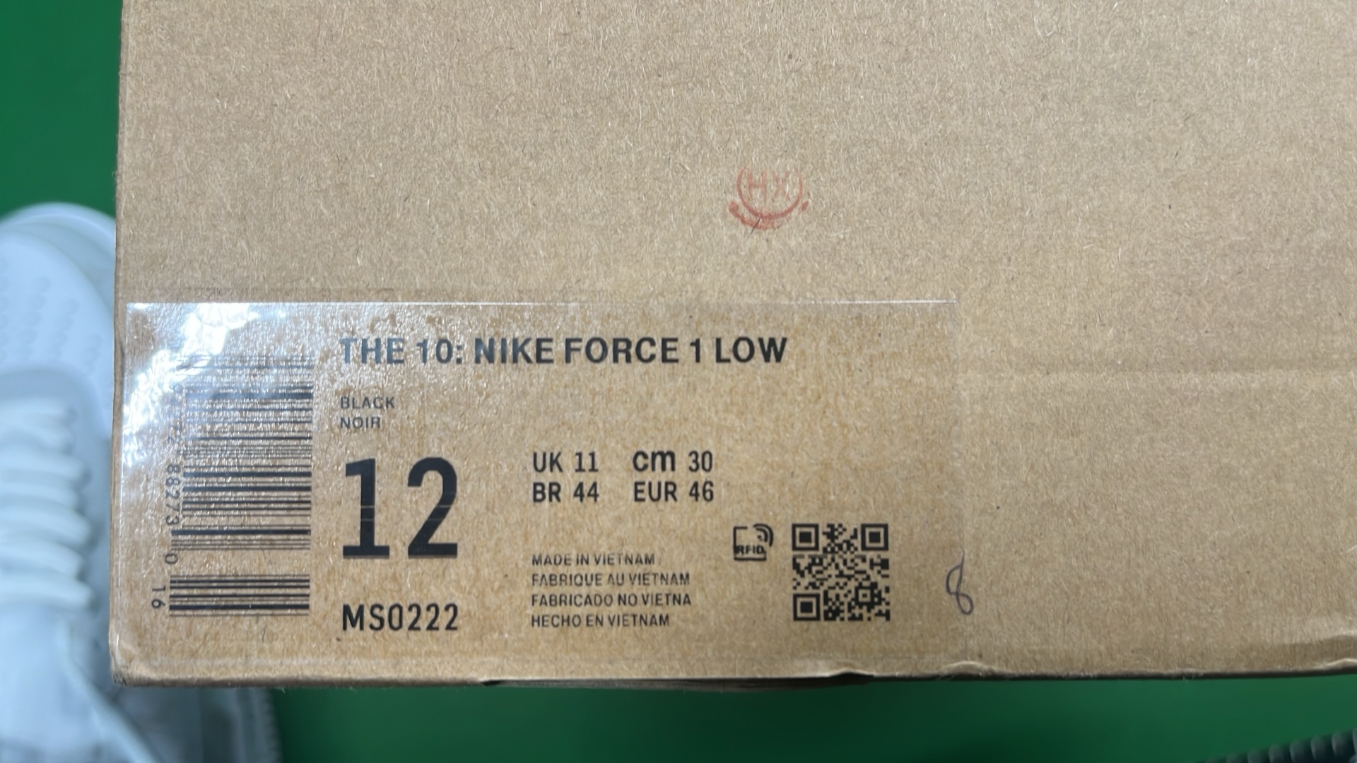 Nike Air Force 1 Low Green White LV Collaboration Sneakers