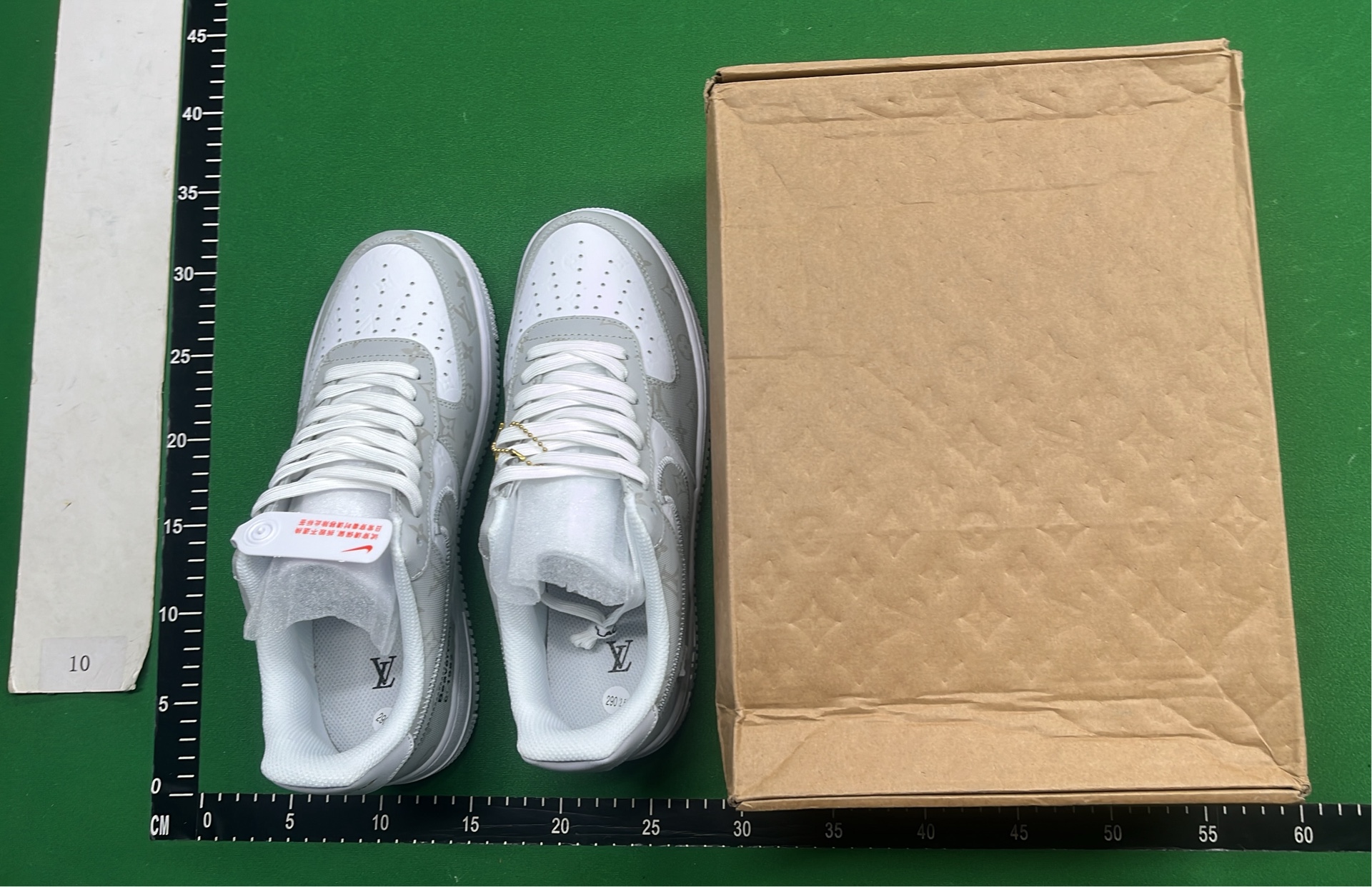 Nike Air Force 1 Low Green White LV Collaboration Sneakers