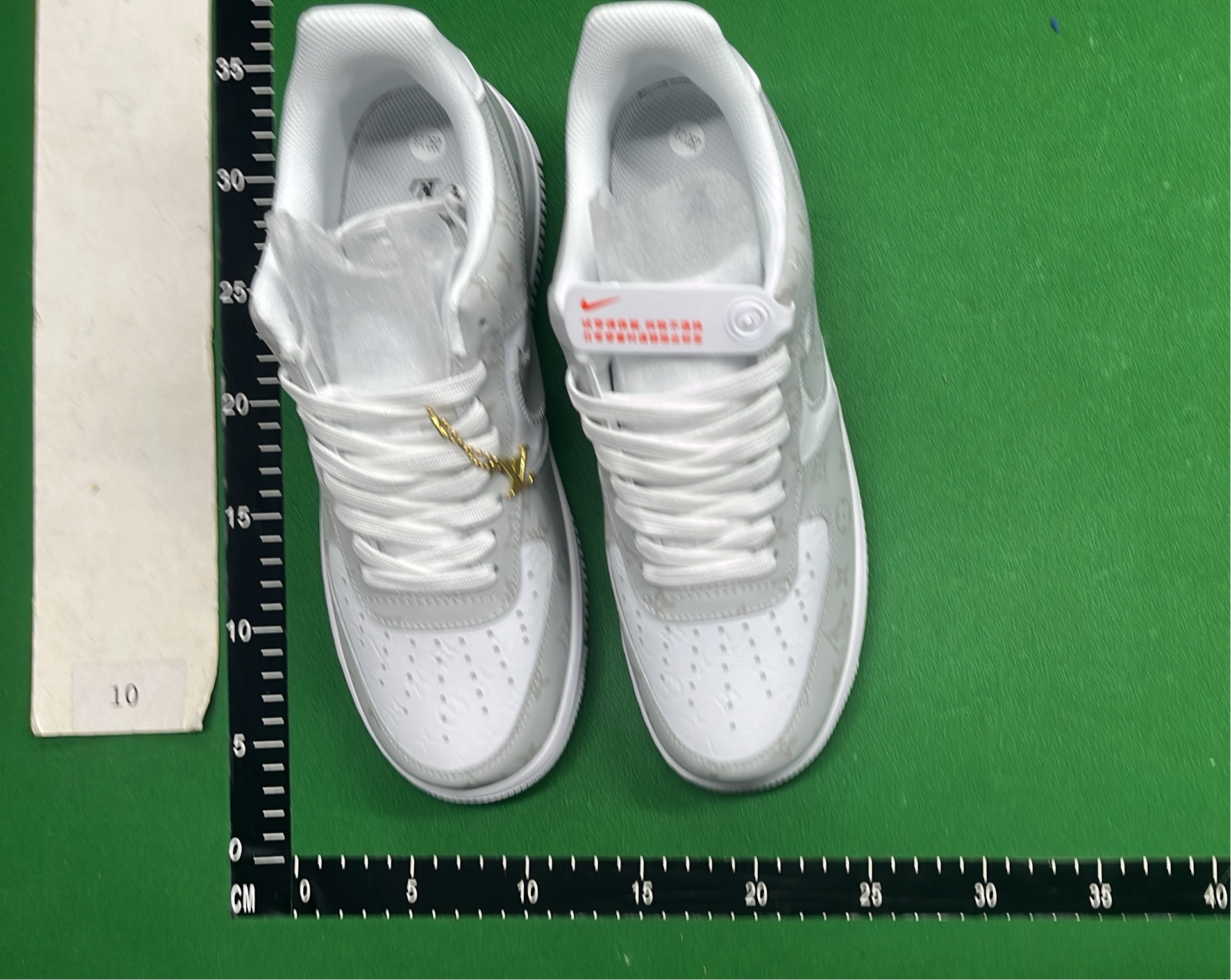 Nike Air Force 1 Low Green White LV Collaboration Sneakers