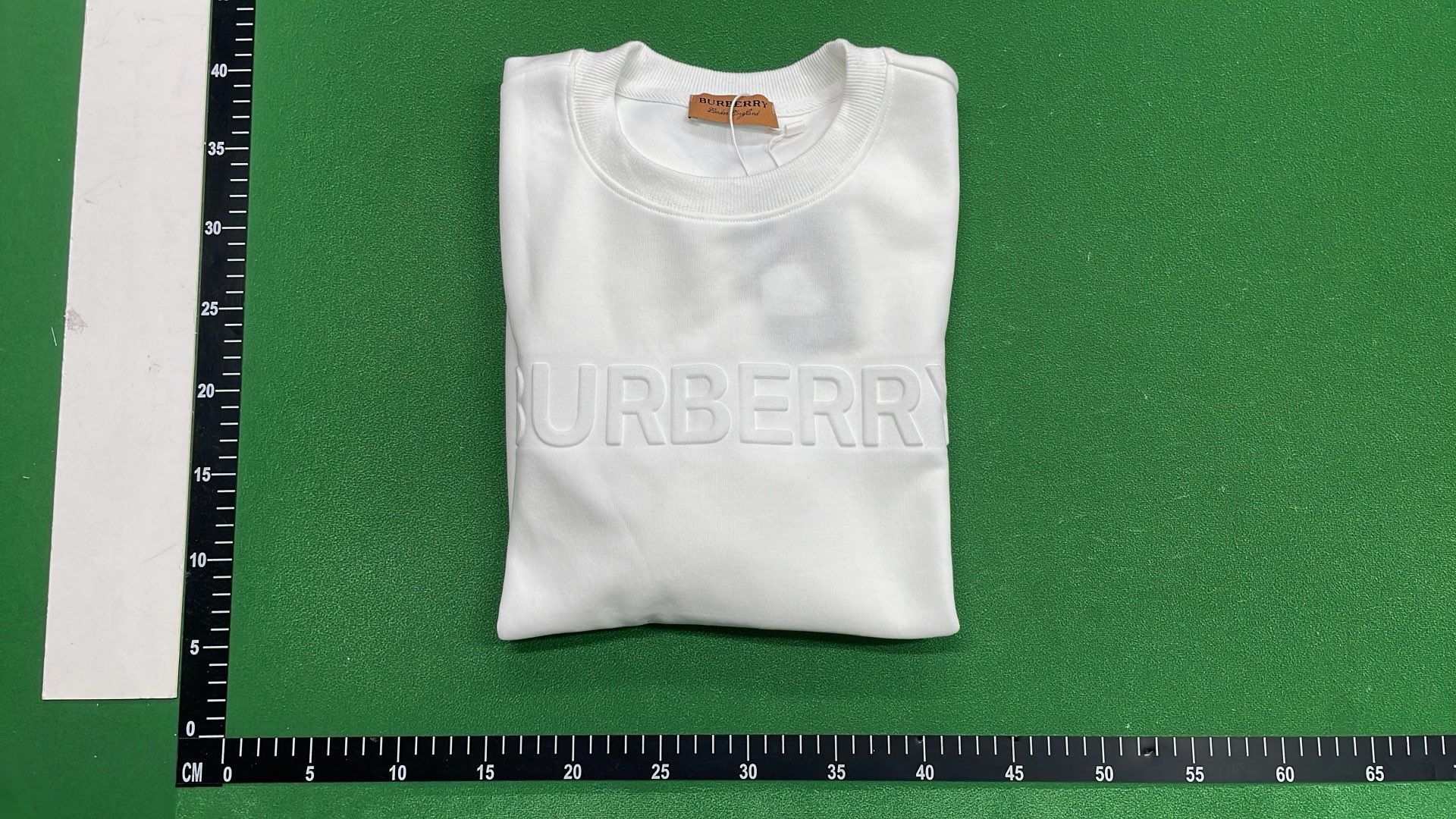 Burberry White Embroidered Logo Sweatshirt