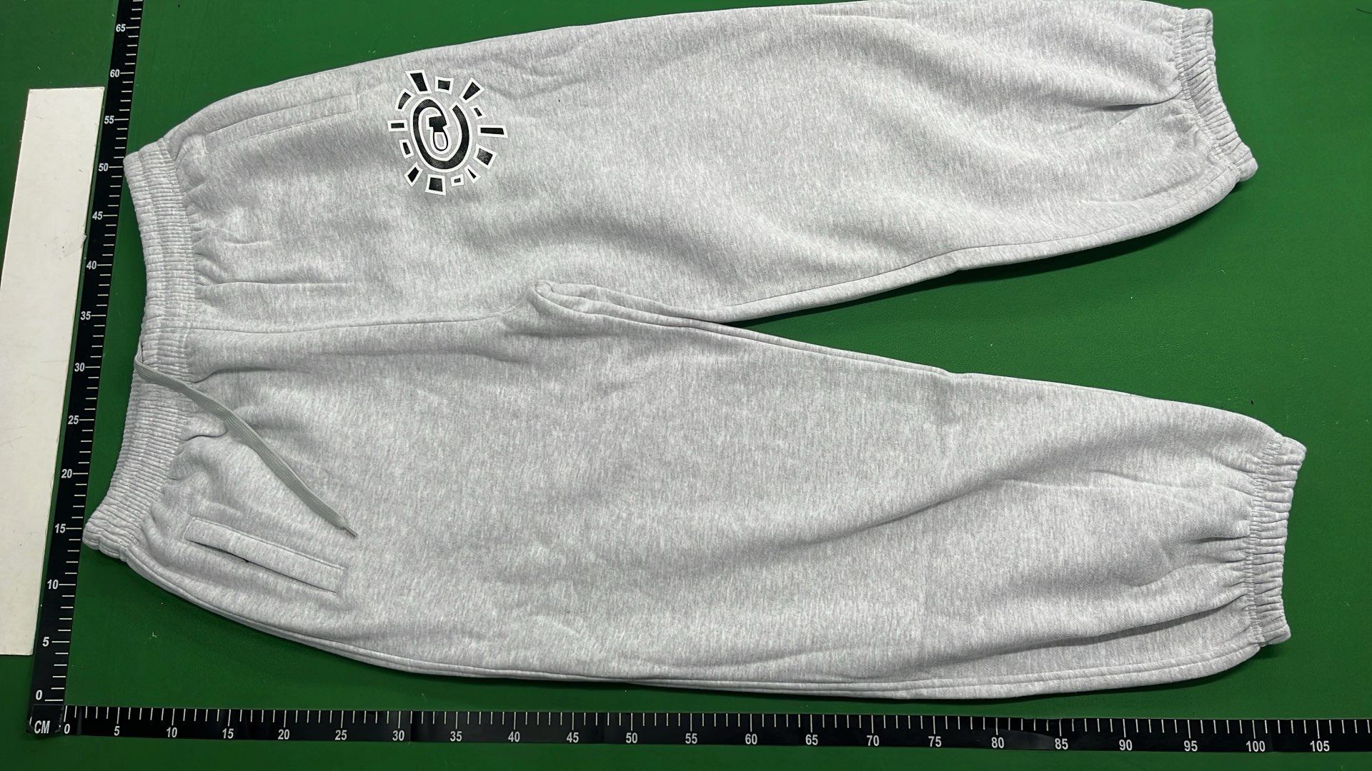 Gray Sweatpants with Logo Design