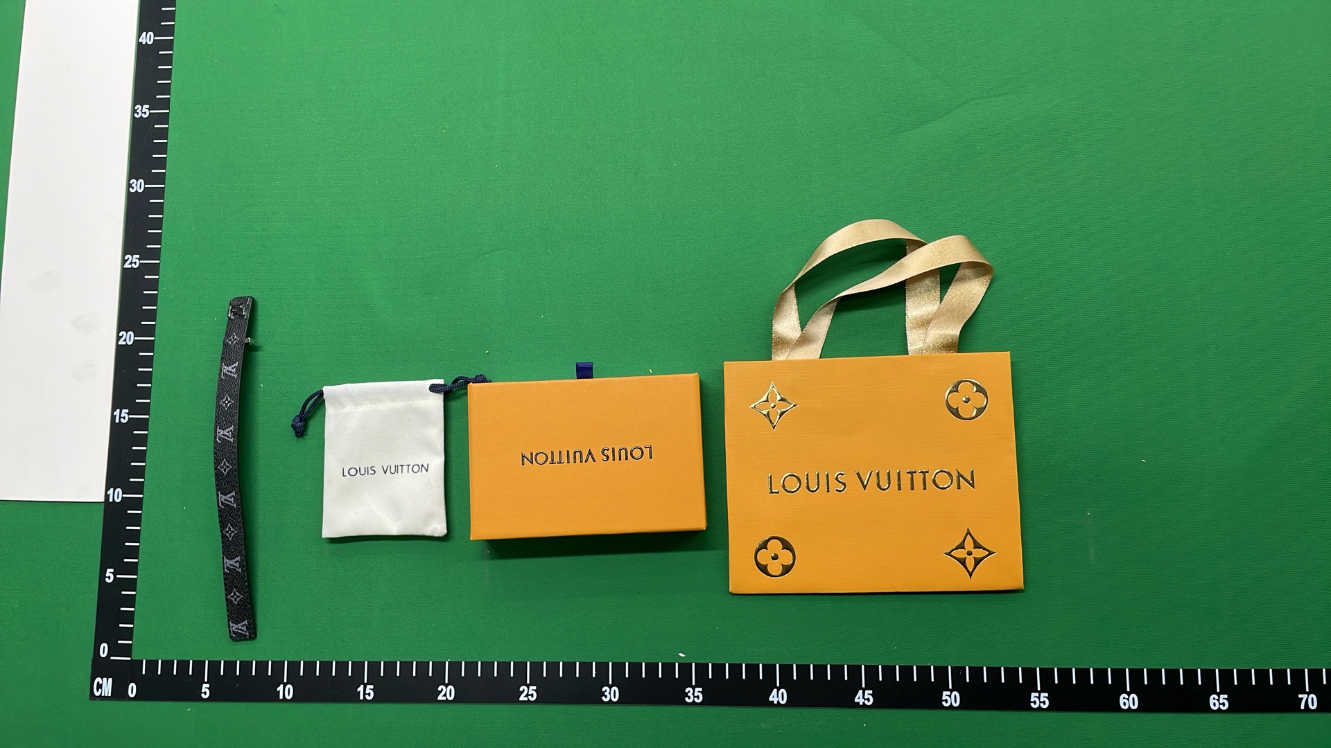 LV Monogram Leather Belt with Rose Gold Buckle