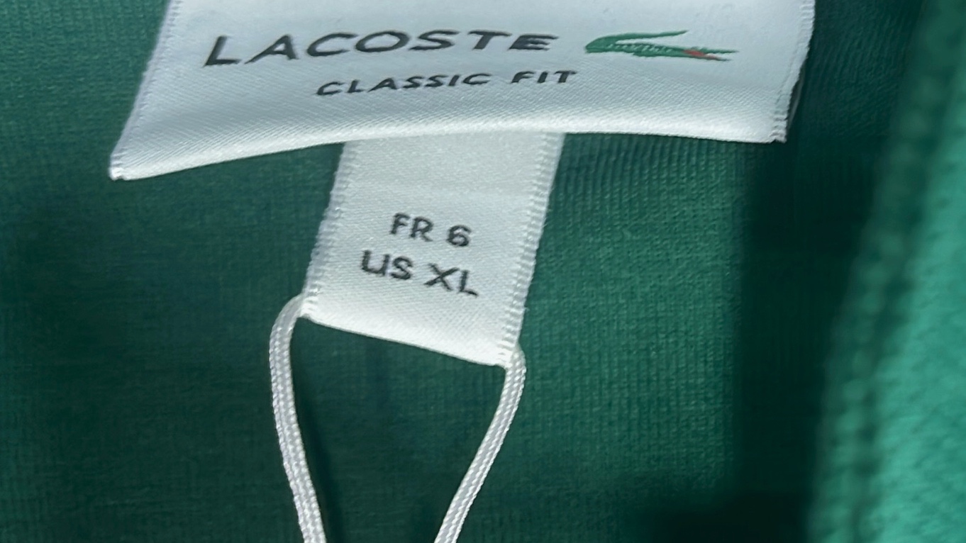 Lacoste Half-Zip Sweatshirt in Green, White, Navy, Black