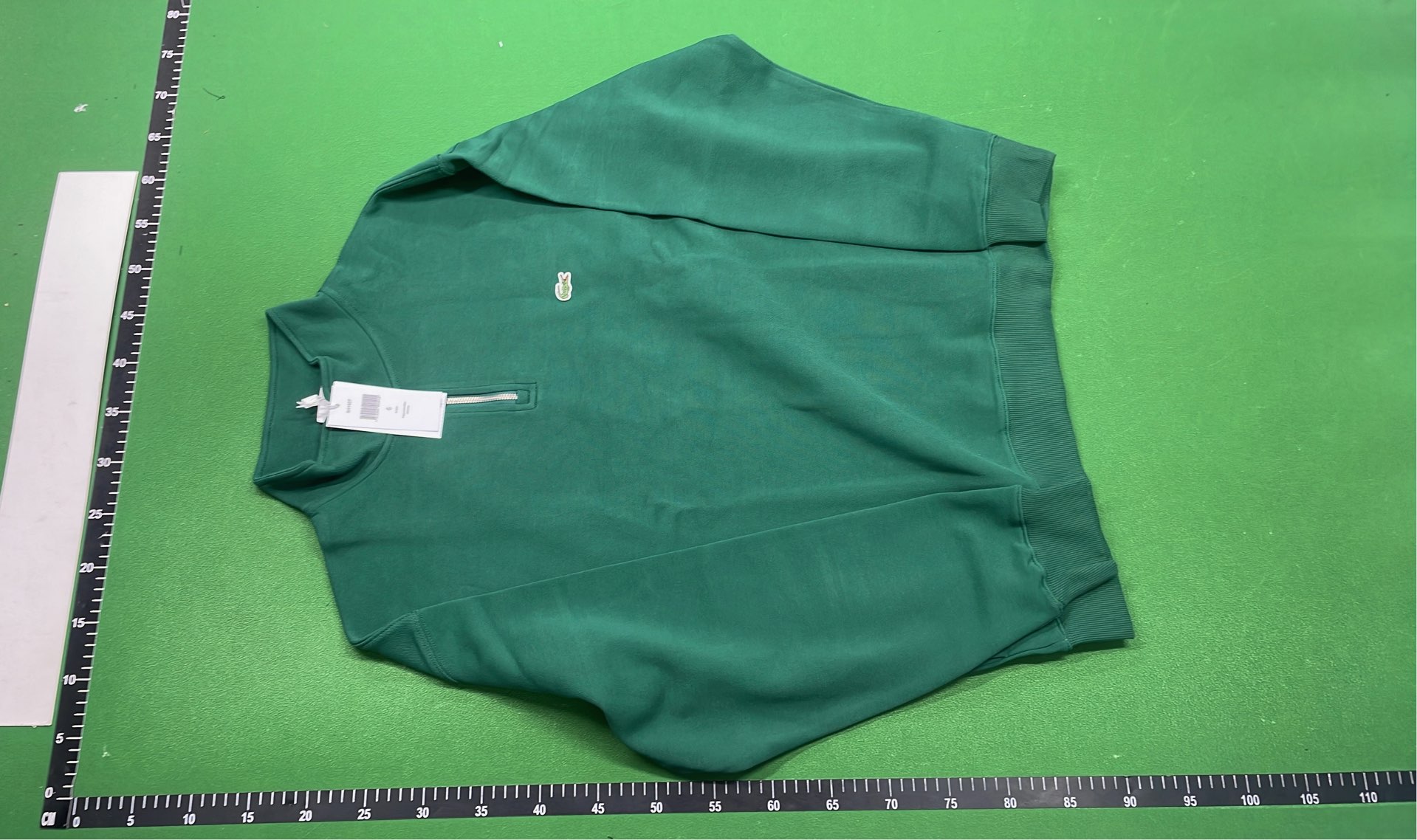 Lacoste Half-Zip Sweatshirt in Green, White, Navy, Black
