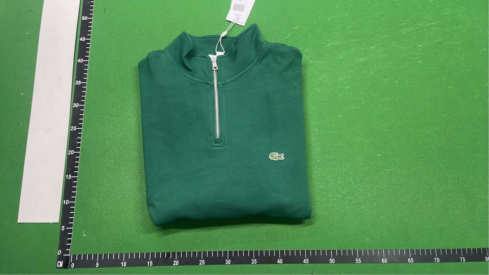 Lacoste Half-Zip Sweatshirt in Green, White, Navy, Black