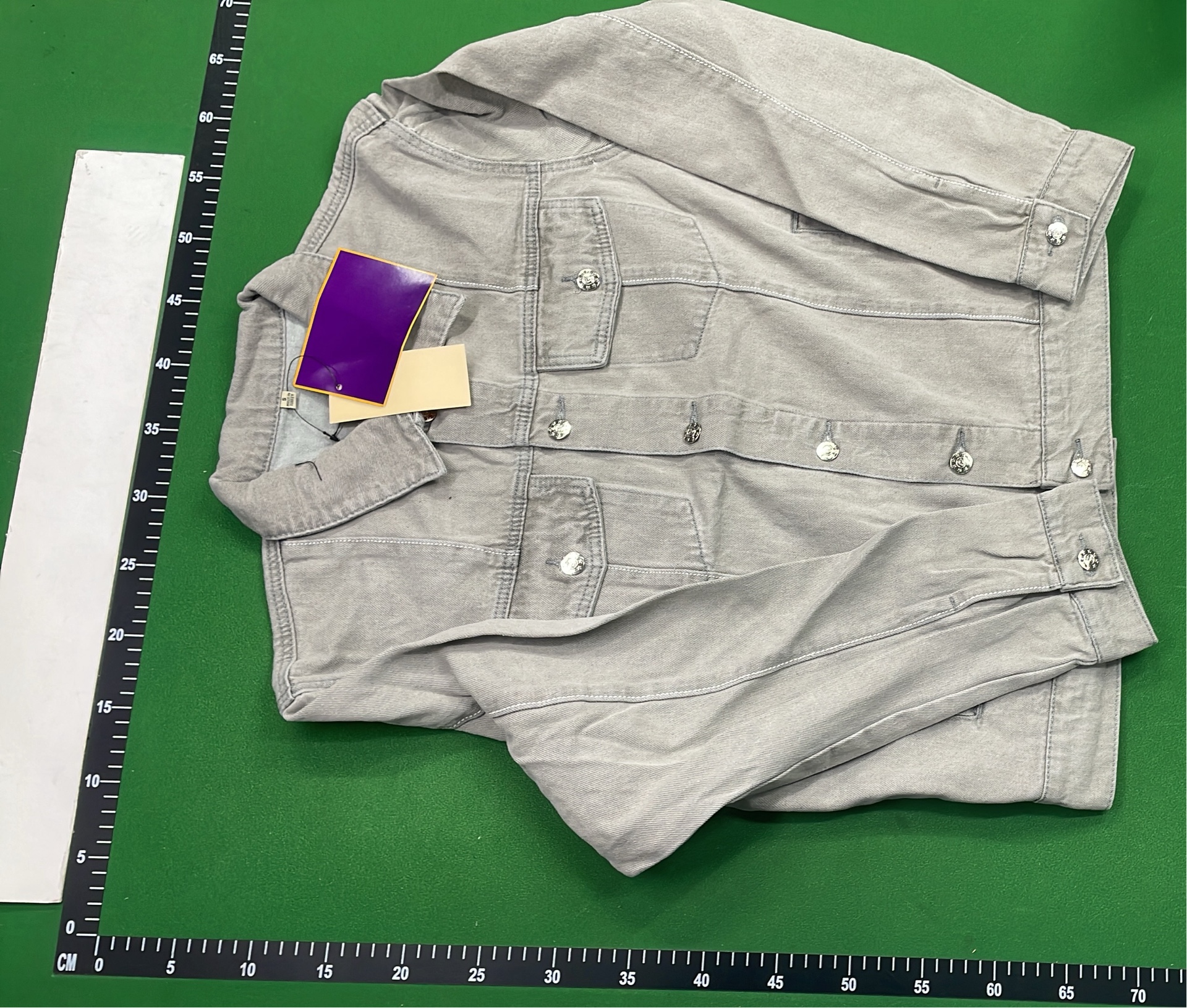 C Star Embroidered Denim Shorts with Star Design