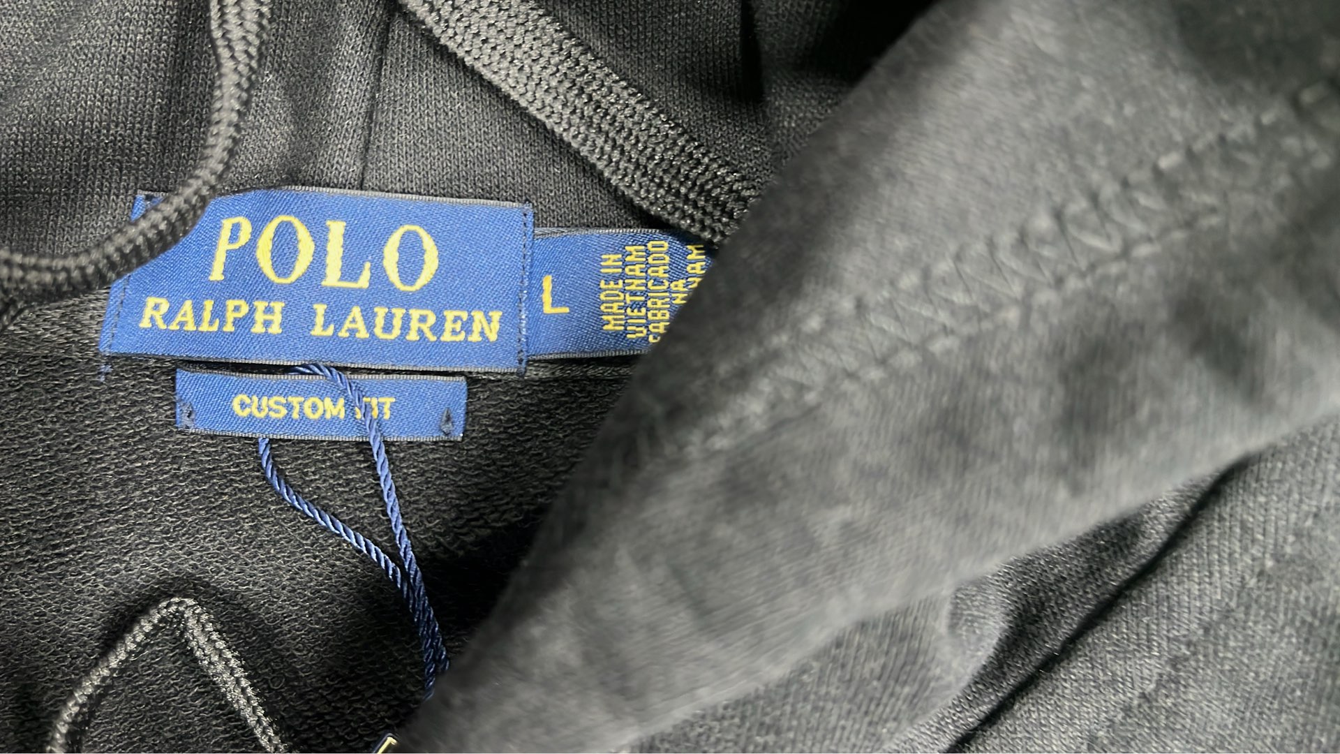 Black Hoodie with White Pony Logo