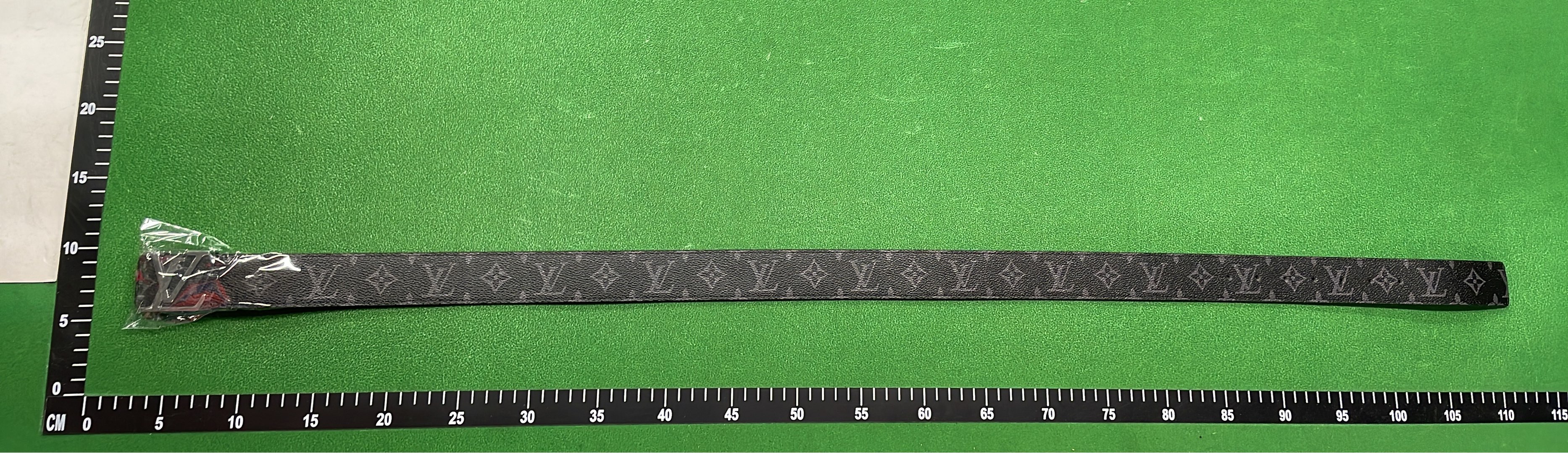 Louis Vuitton Belt with Monogram Pattern and Metal Buckle