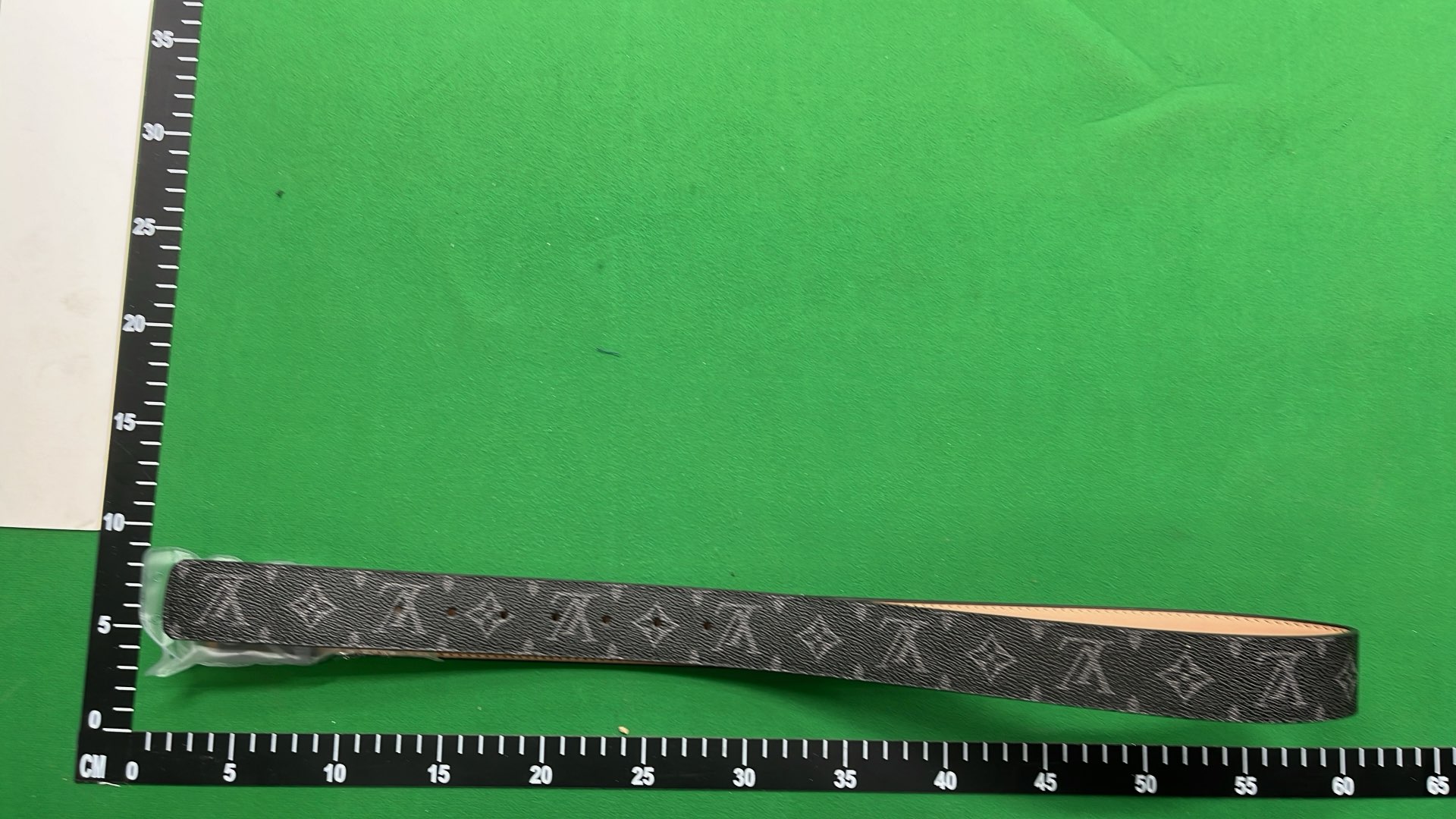 Louis Vuitton Monogram Leather Belt with LV Buckle
