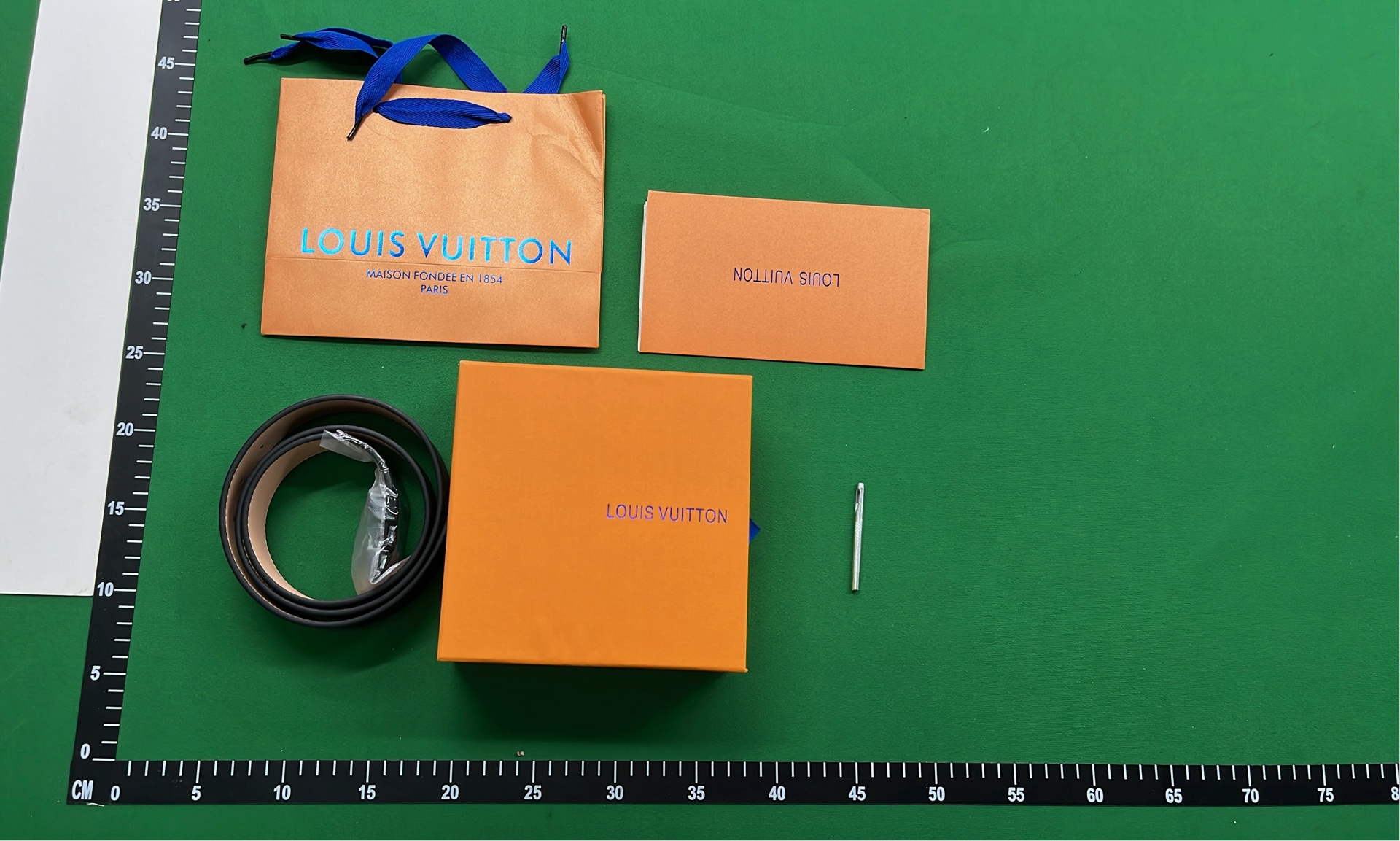 Louis Vuitton Monogram Leather Belt with LV Buckle