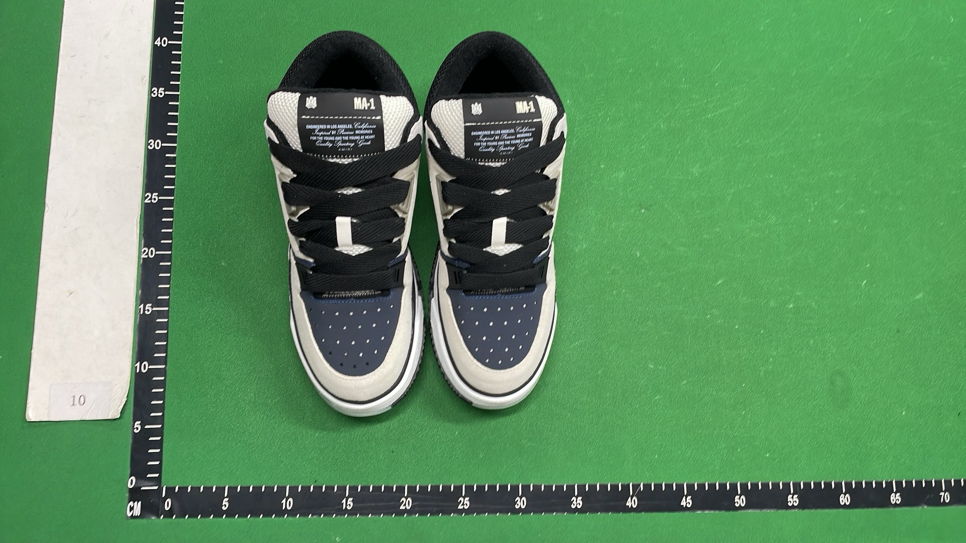 AMIRI White and Black Casual Sneakers for Men