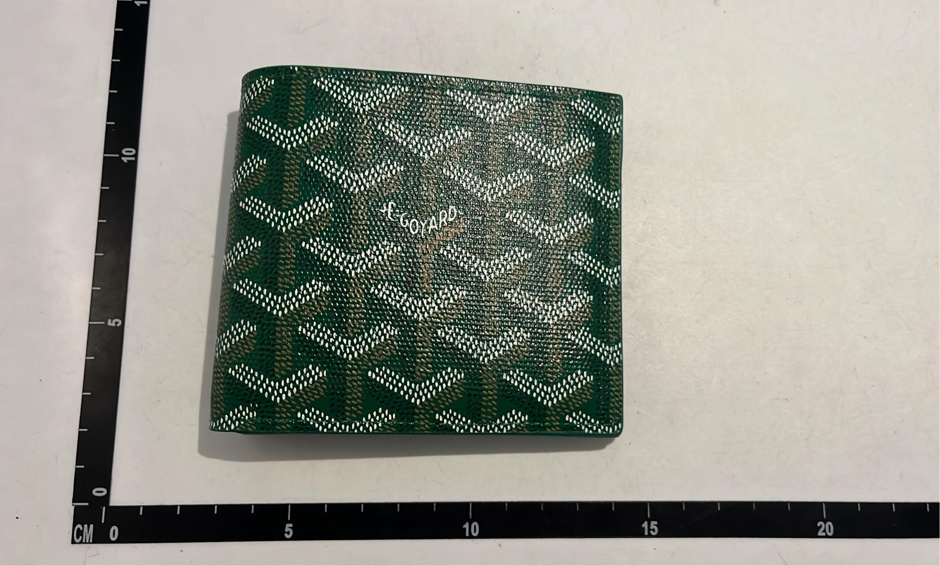 Goyard Green Monogram Canvas Wallet for Men