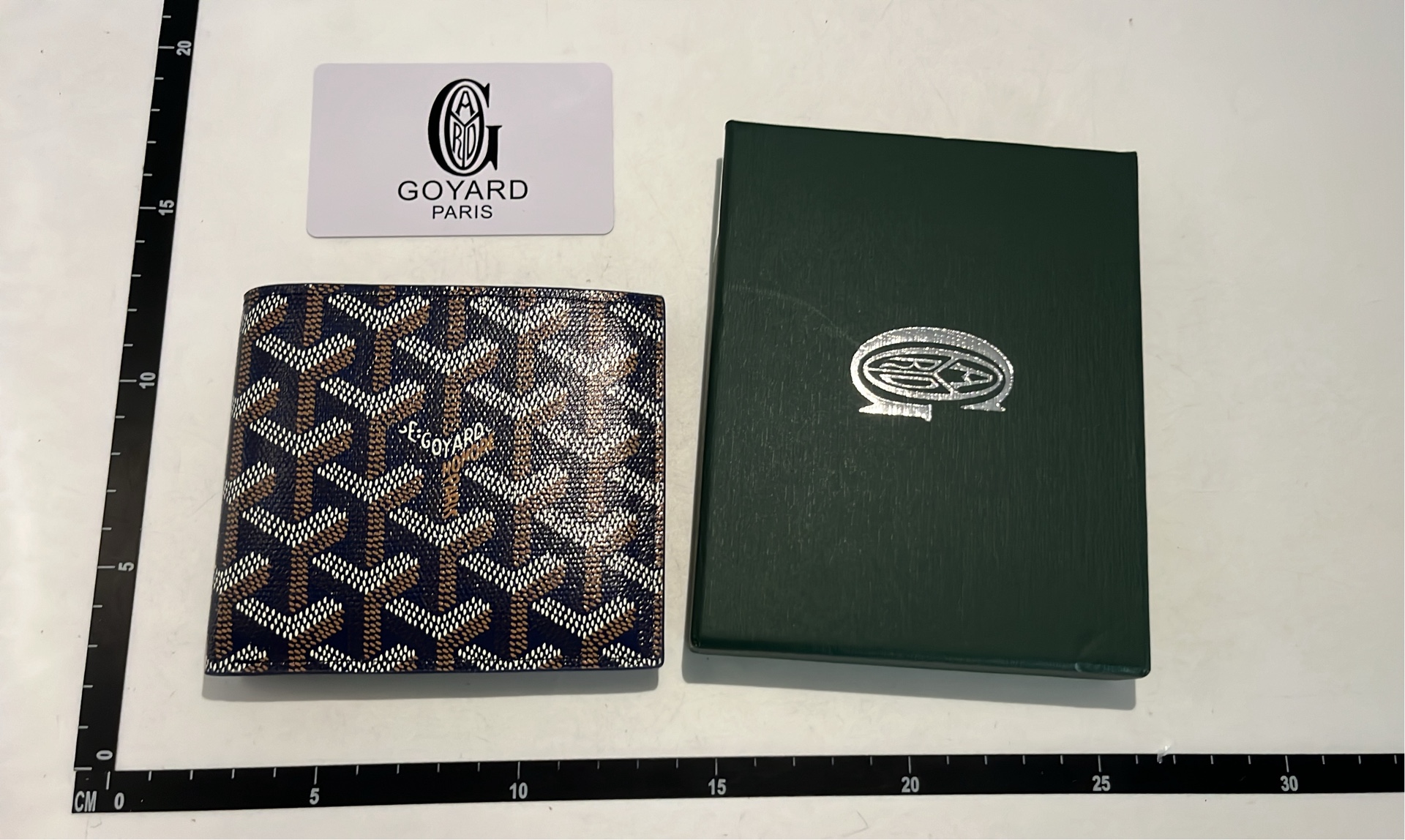 Goyard Green Monogram Canvas Wallet for Men