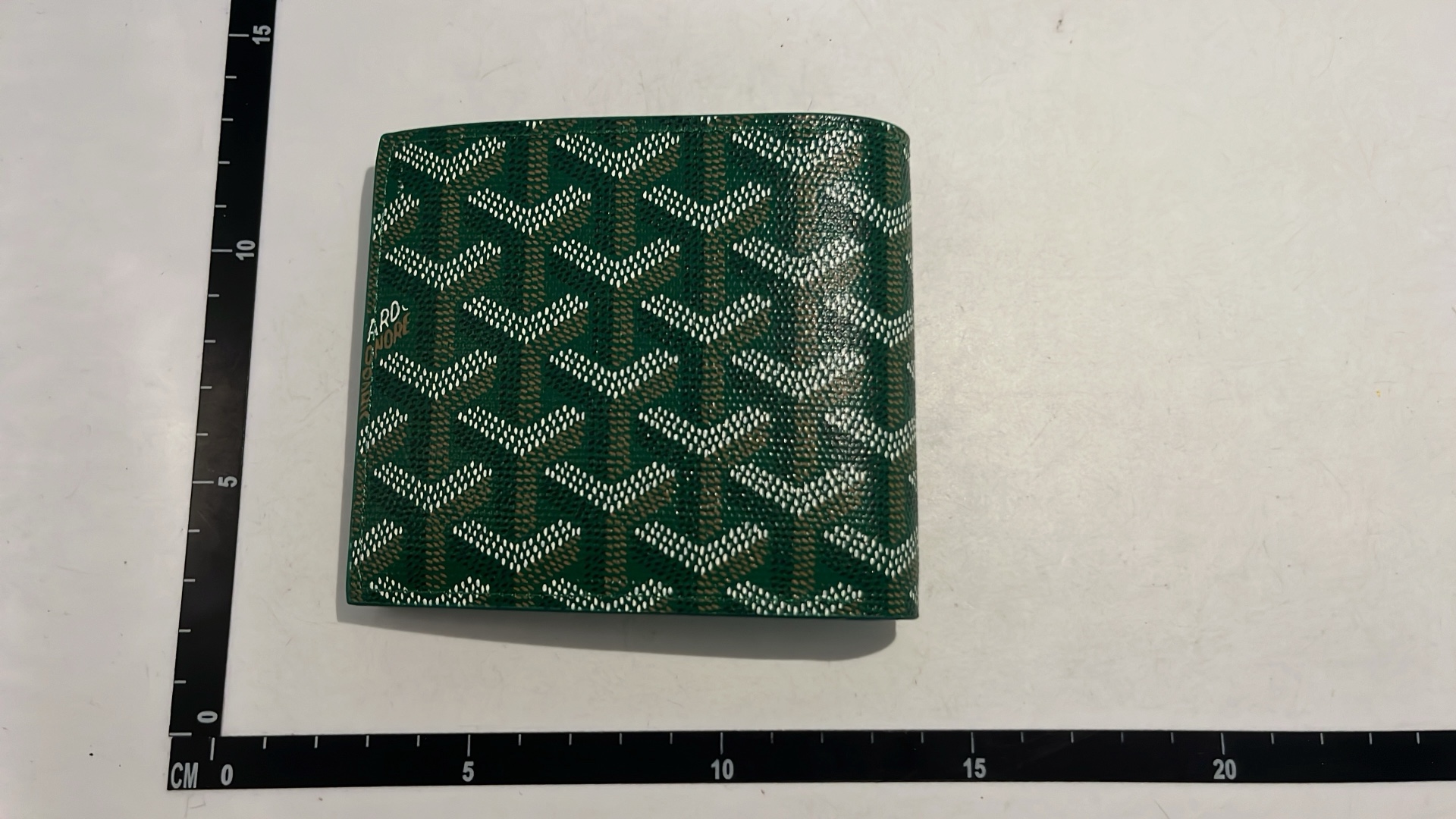 Goyard Green Monogram Canvas Wallet for Men