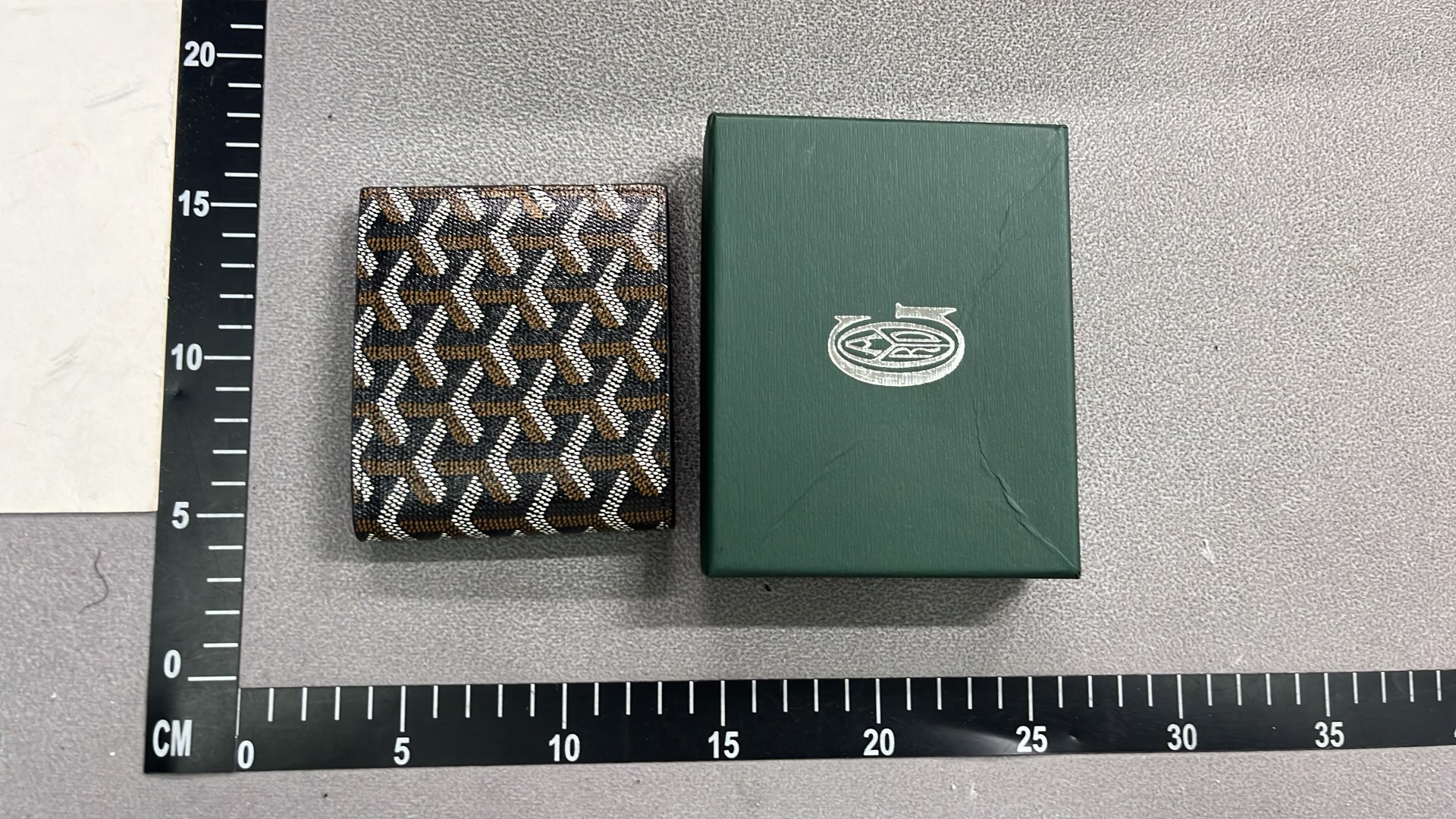 Goyard Green Monogram Canvas Wallet for Men