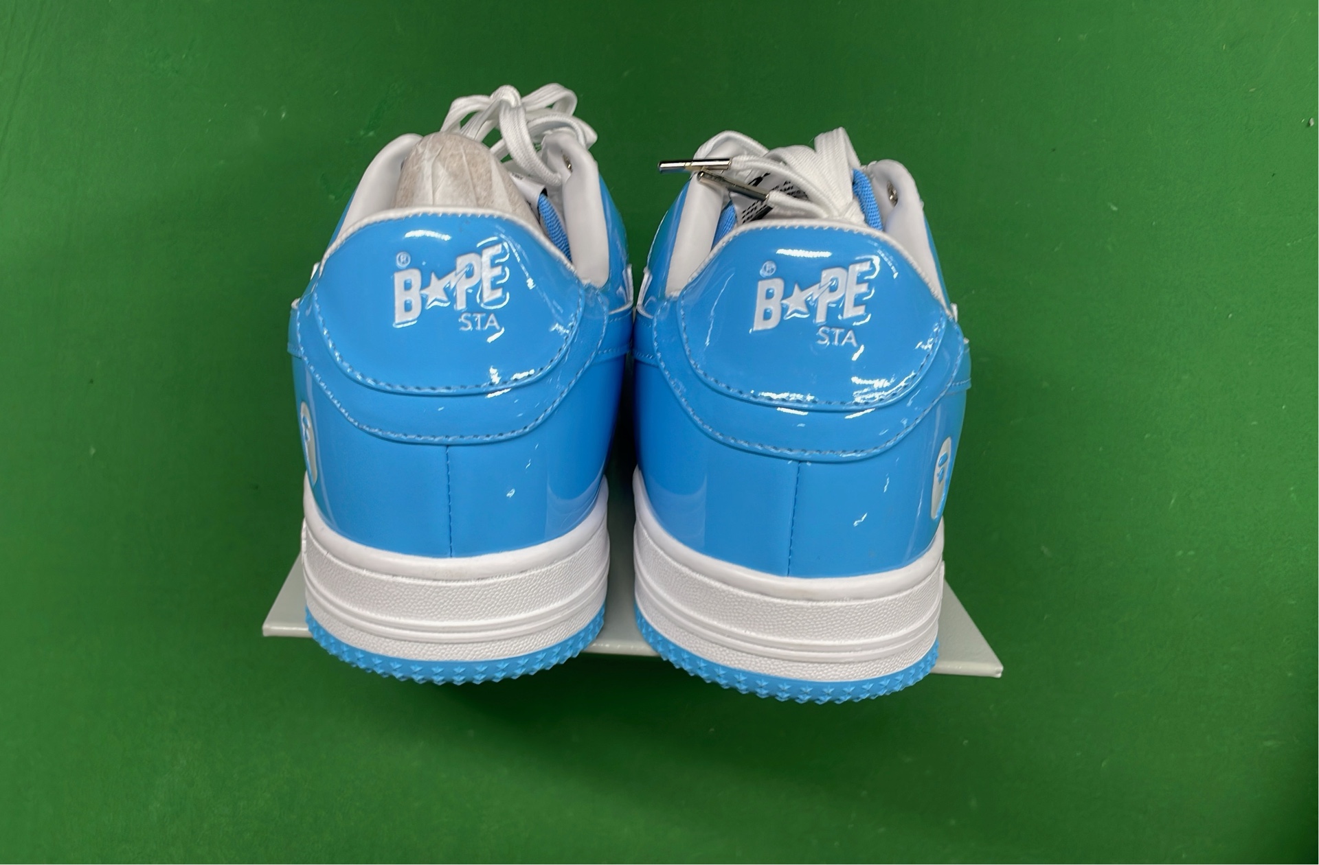 BAPE x Nike SB Dunk Low Pink Blue Star Sneakers