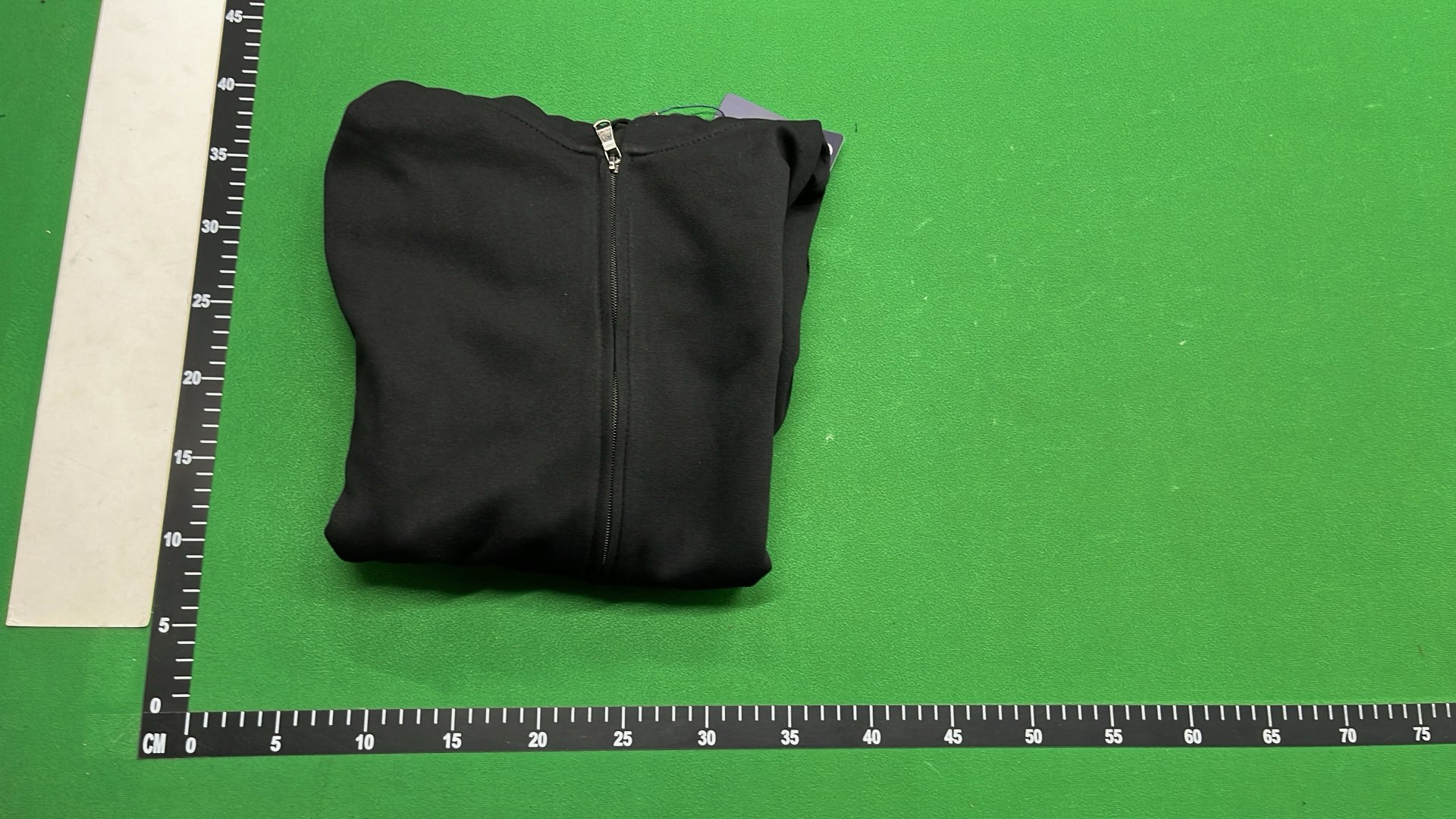 Black Full-Zip Hoodie with Pony Logo