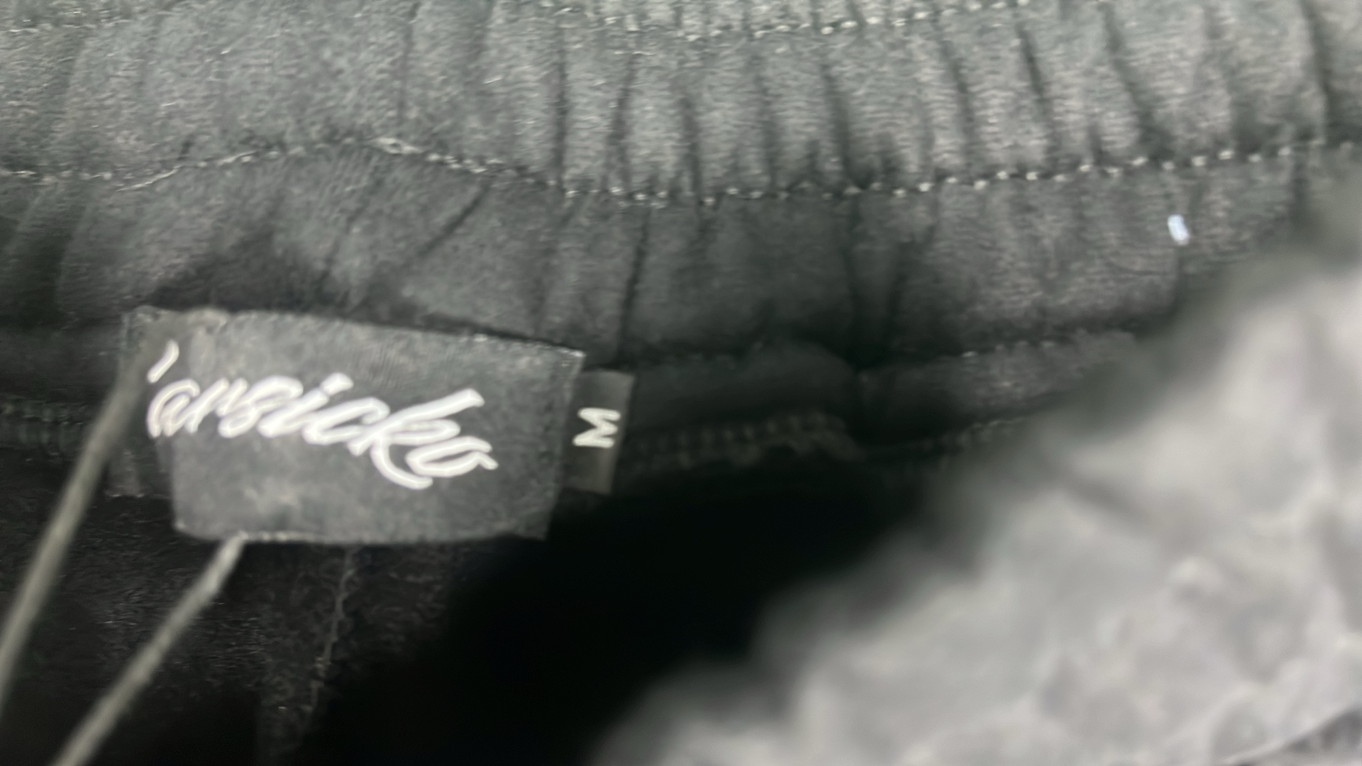 Black Heart Embroidered Hoodie with Pink Drawstrings
