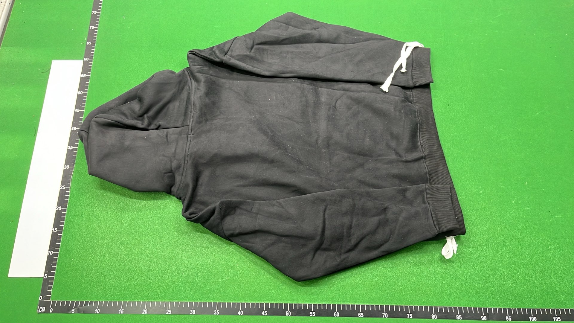 Black Heart Embroidered Hoodie with Pink Drawstrings