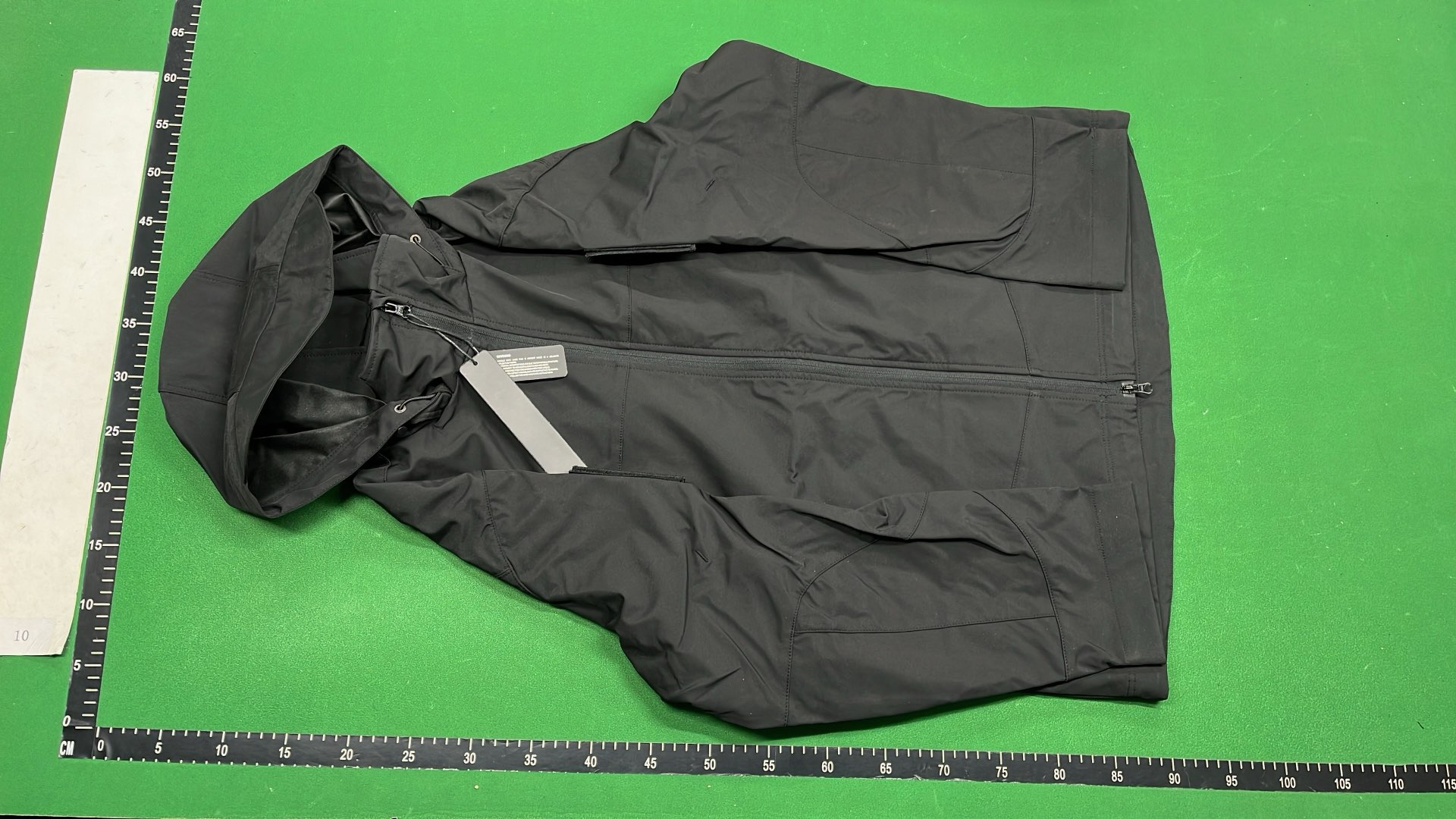 Stone Island Black Hooded Jacket with Compass Logo