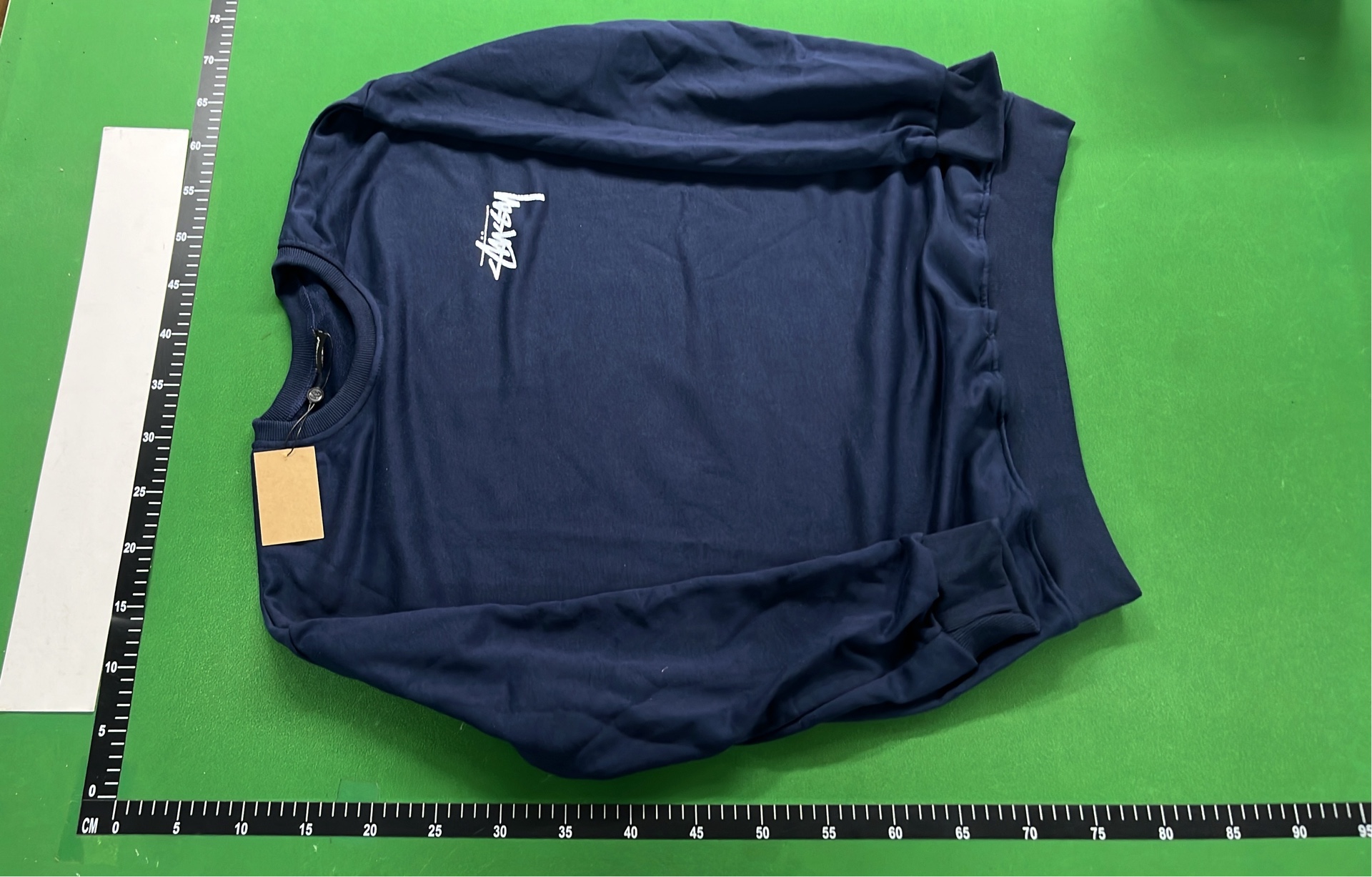 Stussy Dice Logo Crewneck Sweatshirt - Navy Blue