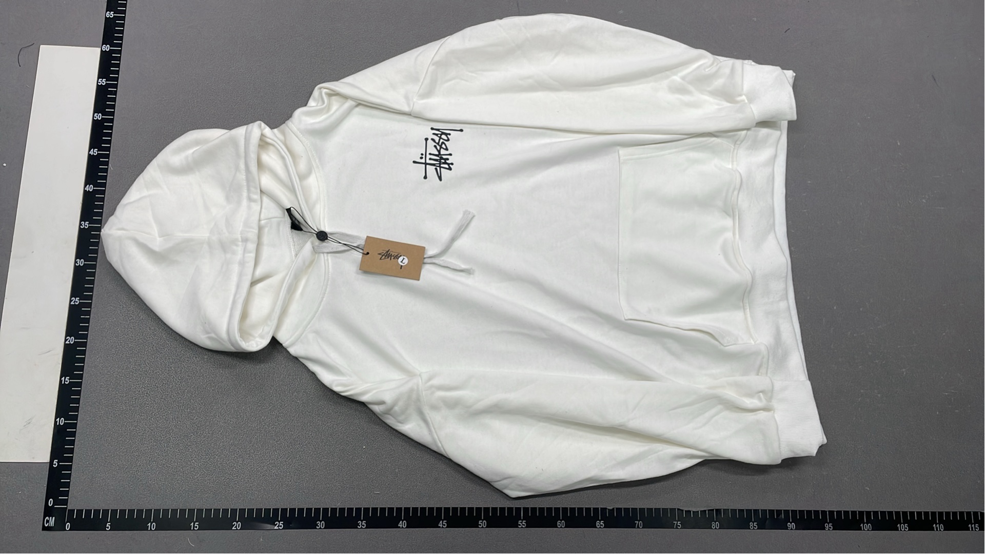 Stussy Black Hoodie with Chrome Logo Design