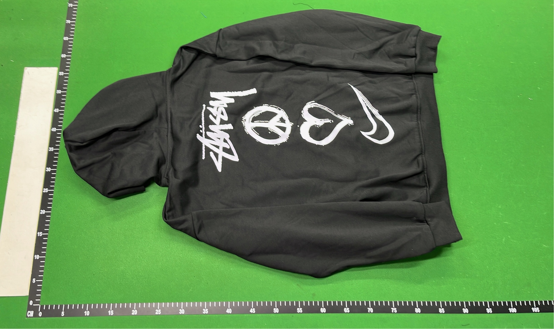 Stussy Dice Logo Zip-Up Hoodie - Navy Blue