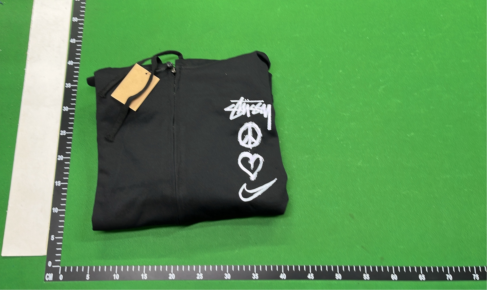 Stussy Dice Logo Zip-Up Hoodie - Navy Blue