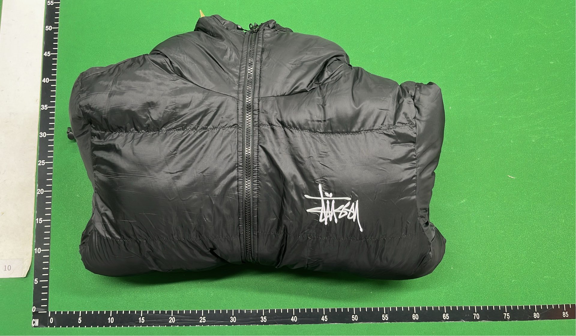 Stussy Puffer Jacket with Hood and Logo
