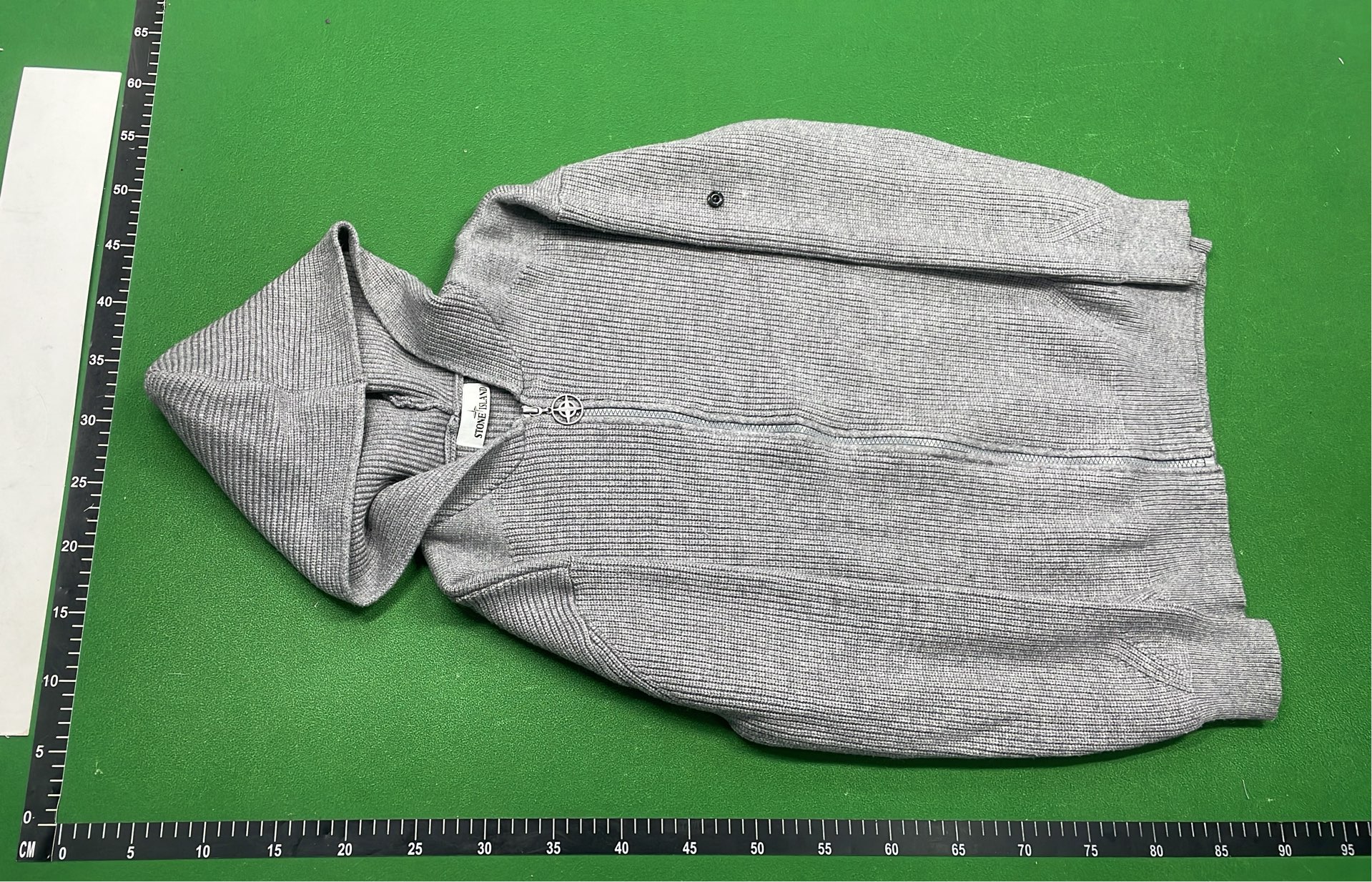 Men's Knit Zip-Up Sweater in Cream, Gray, Black