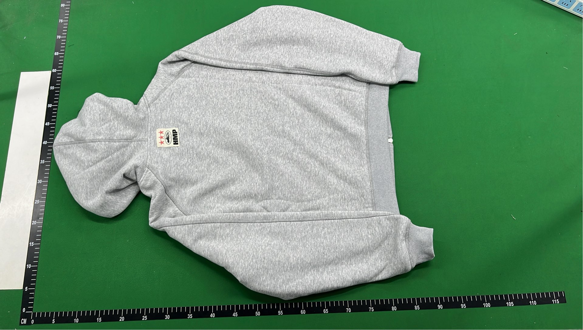 Gray Zip-Up Hoodie with Cream Lining