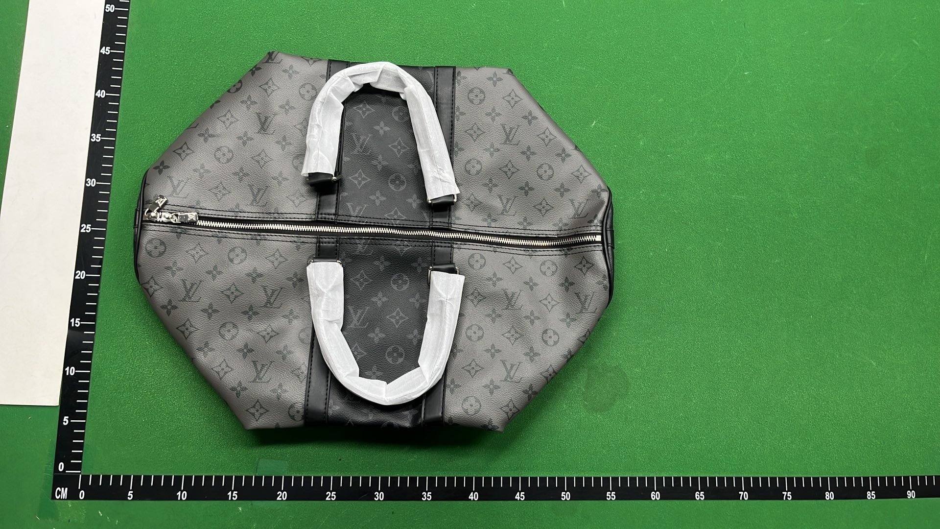 LV Keepall Bandouliere 50 Blue Monogram Canvas Travel Bag