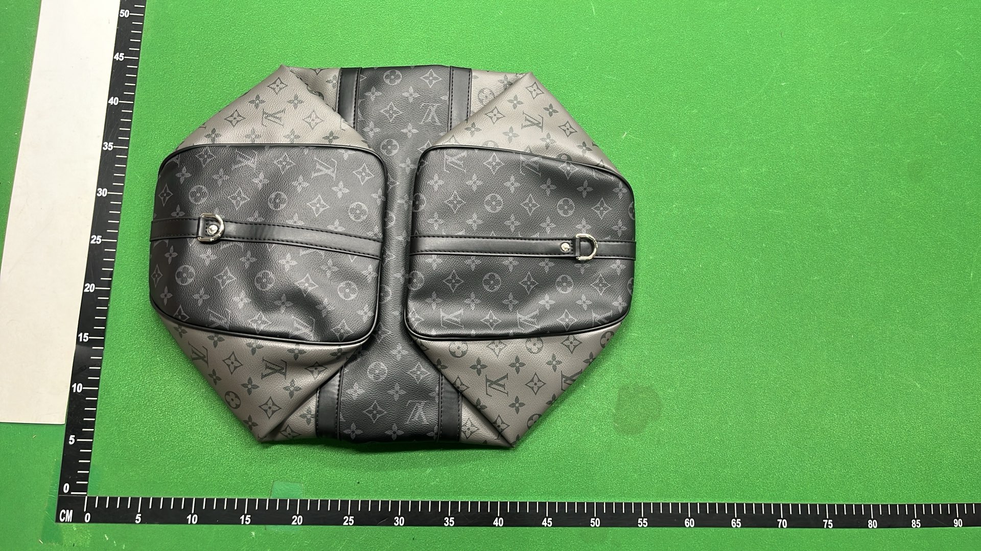 LV Keepall Bandouliere 50 Blue Monogram Canvas Travel Bag