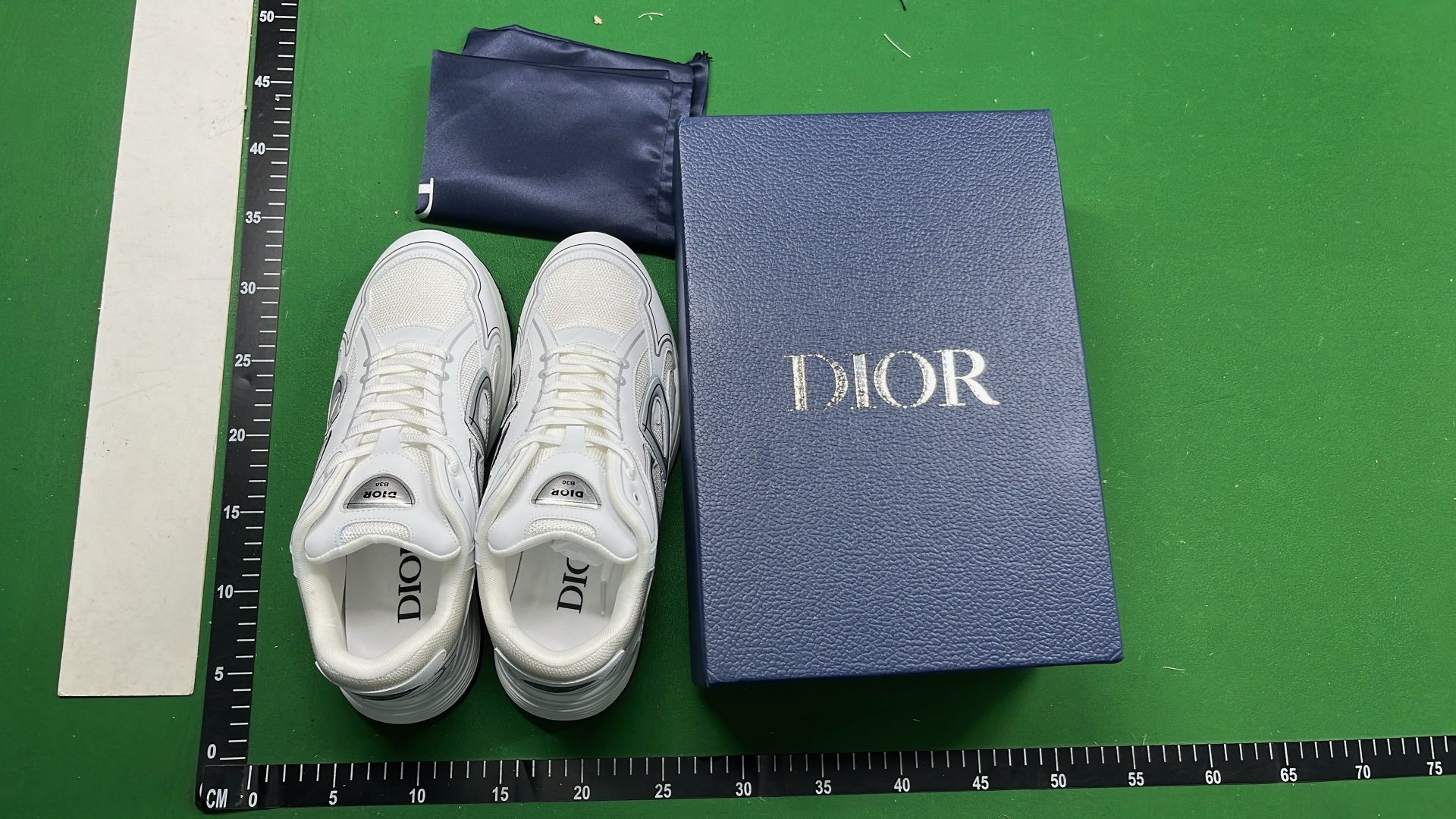 Dior Black and White Sneakers with Logo Design