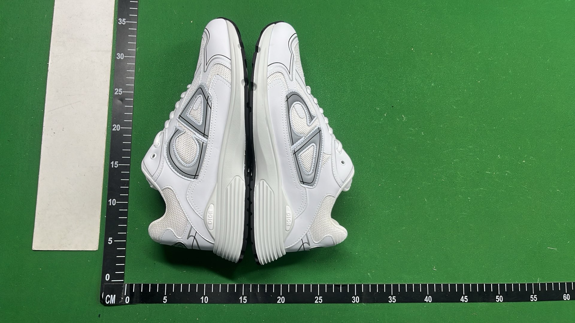 Dior Black and White Sneakers with Logo Design