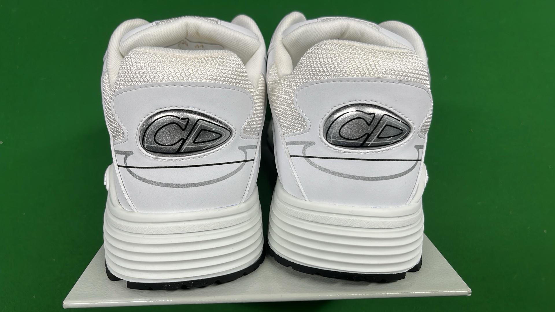 Dior Black and White Sneakers with Logo Design