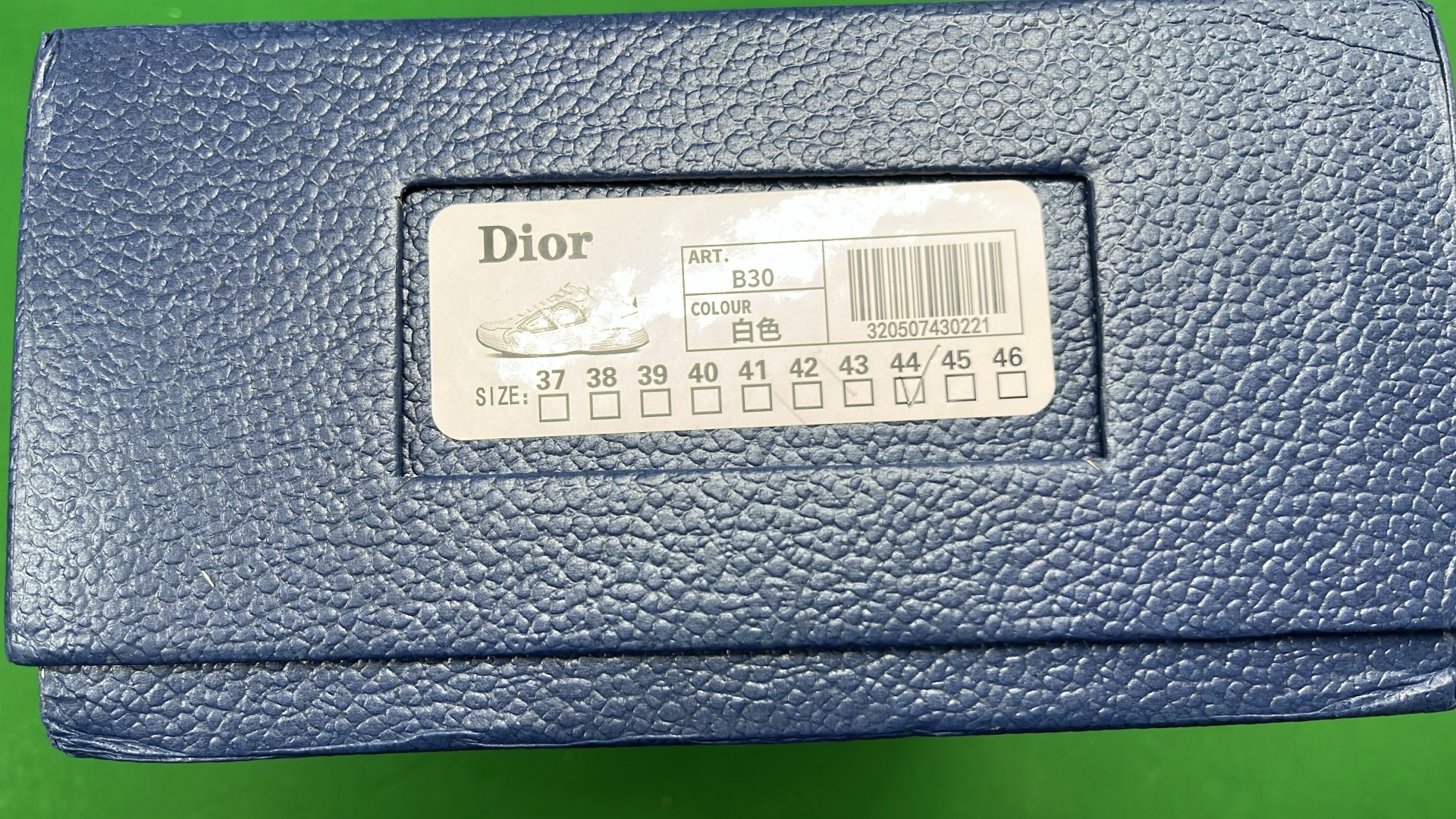 Dior Black and White Sneakers with Logo Design